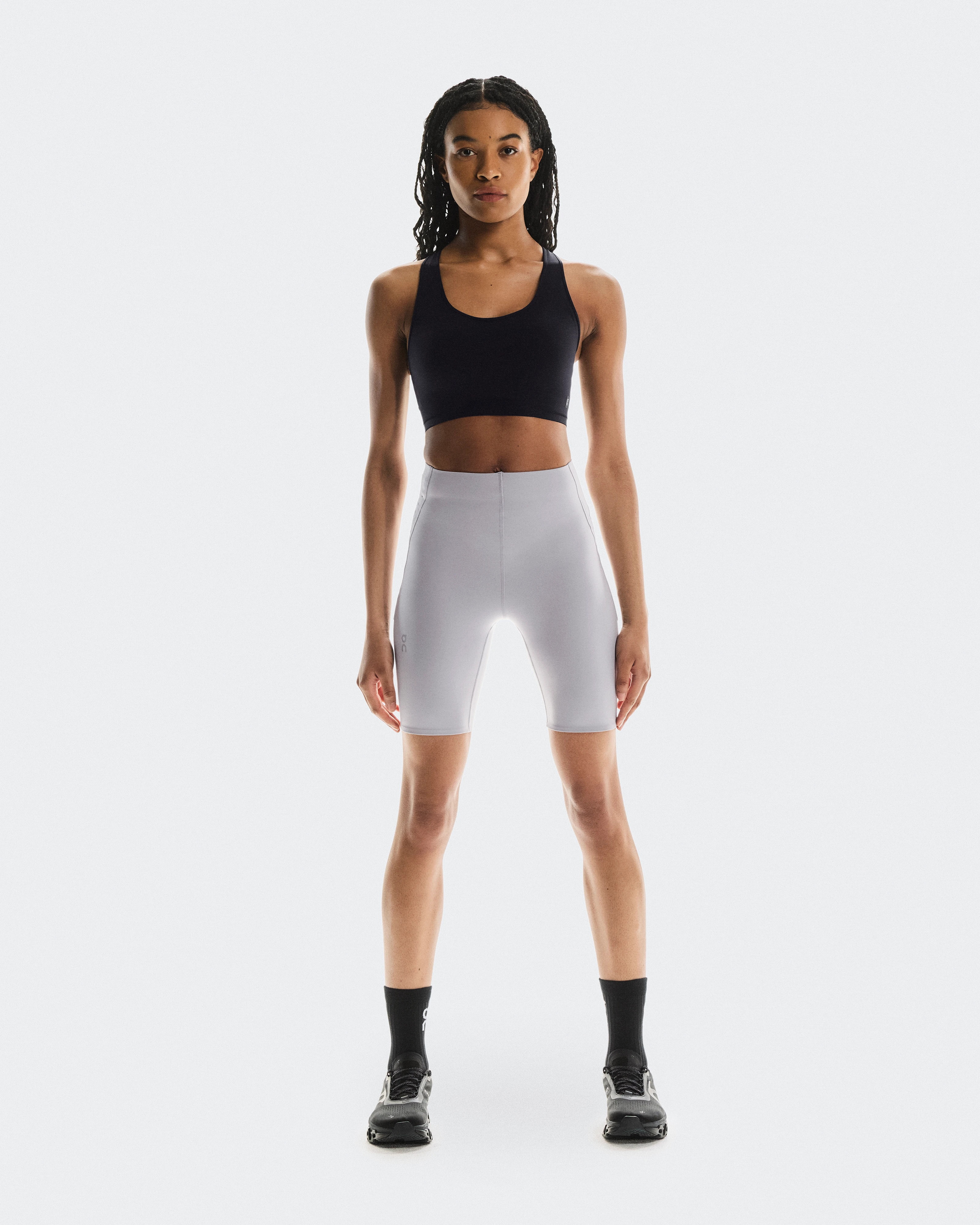 On Train Tights Short Lilac Femme Leggings