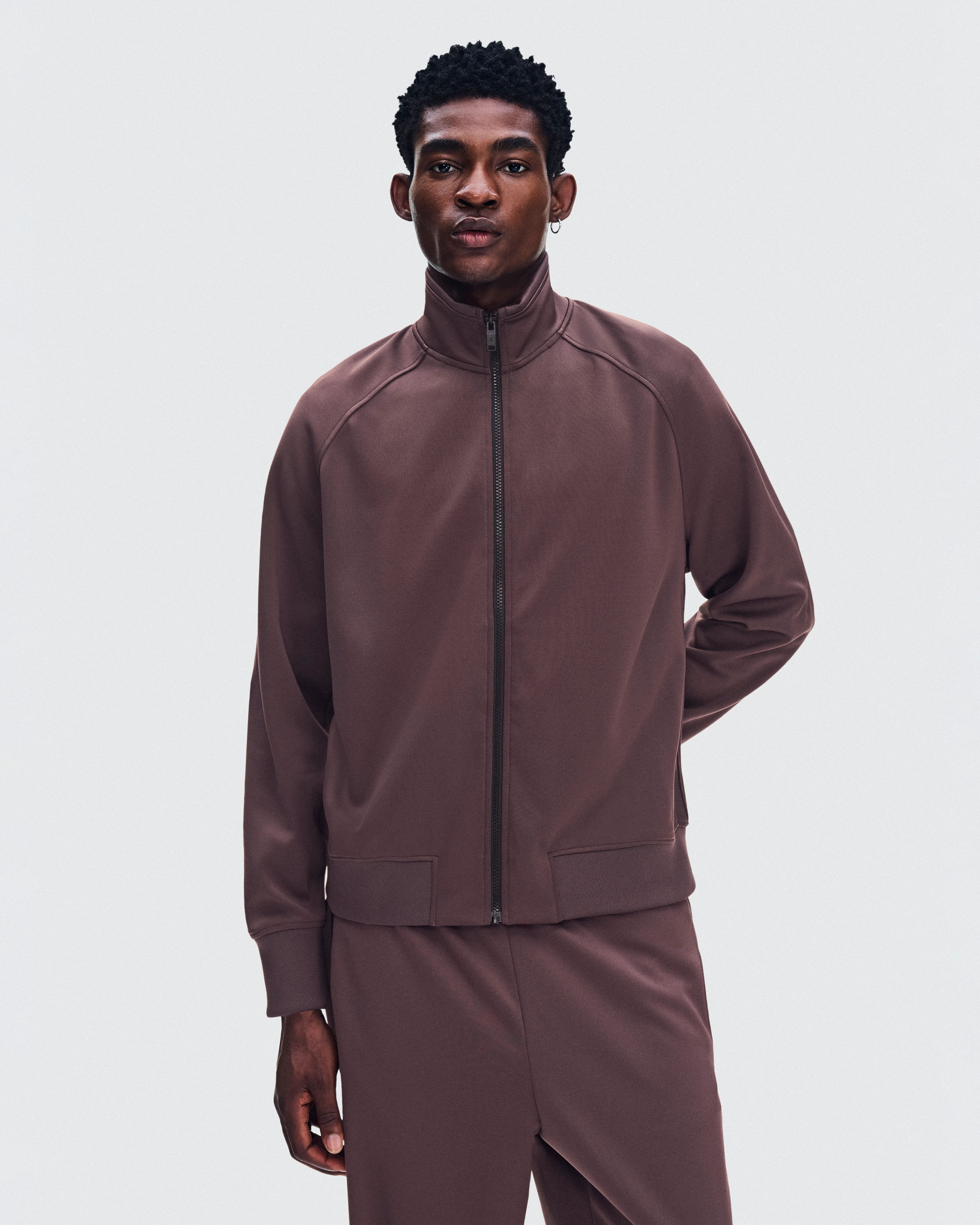 On Courtside Full-Zip Mulberry Homme Vestes