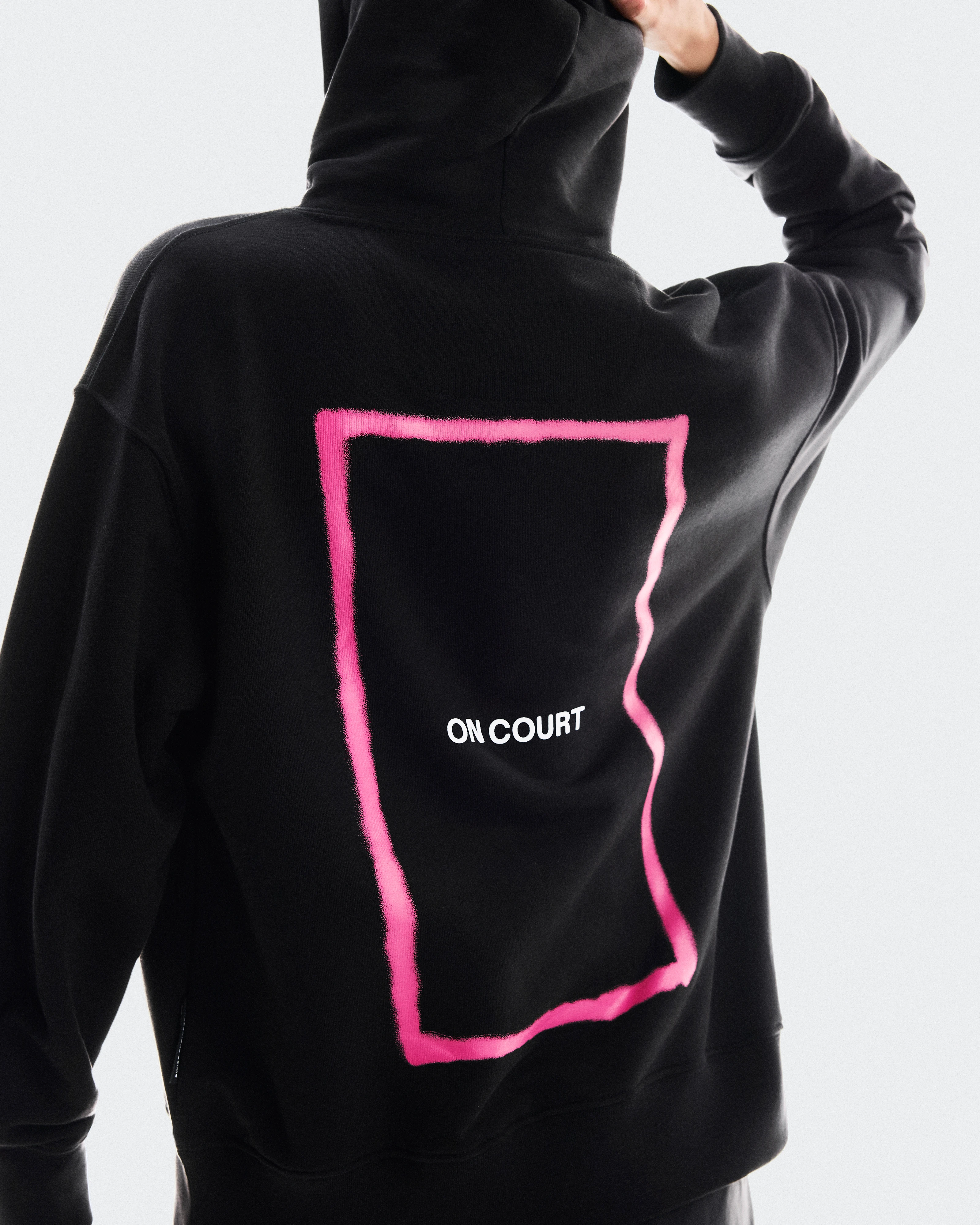 On Club Hoodie Tennis Black Femme Sweats à capuche et sweats