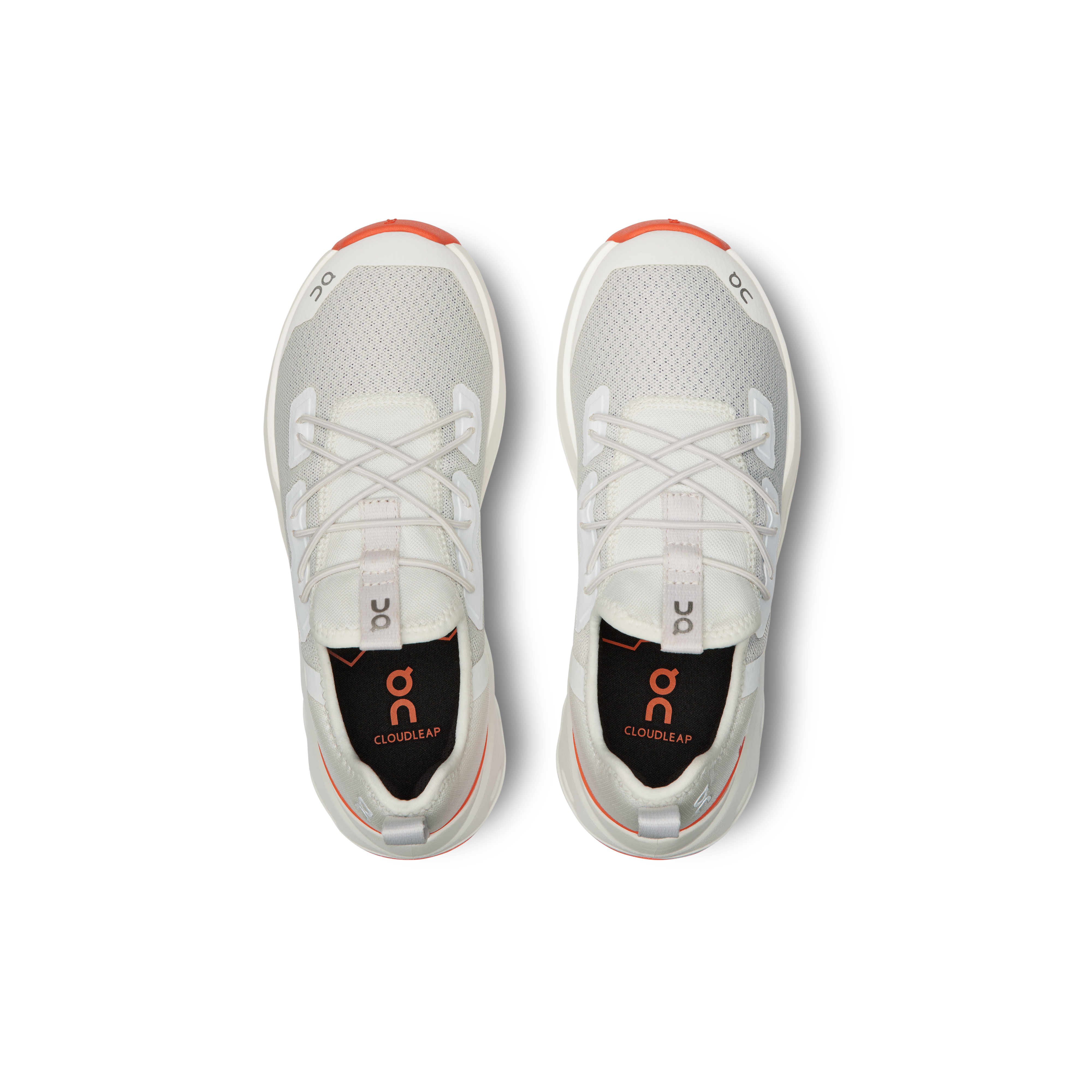 On Cloudleap Ivory & Flame Enfant Active Life Chaussures