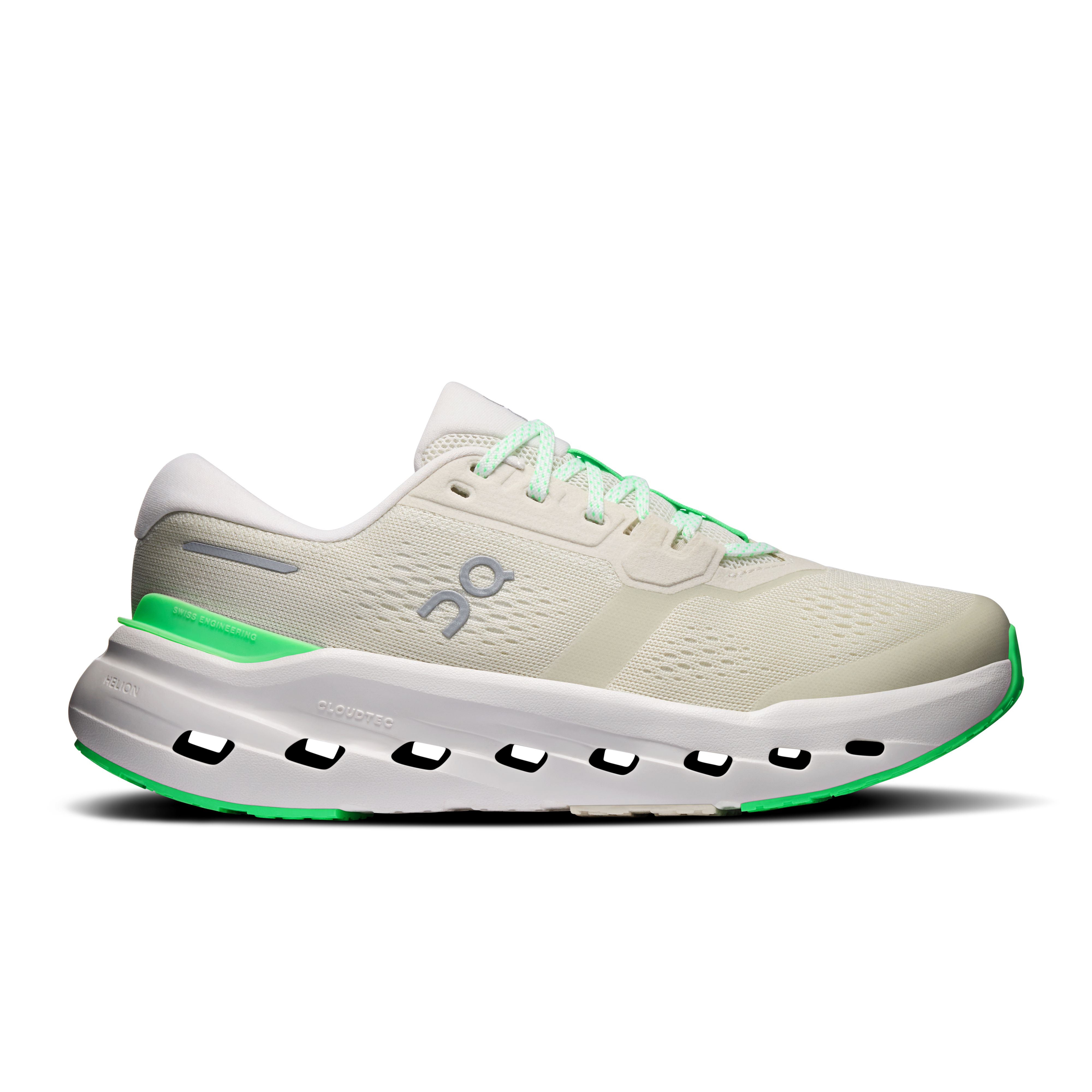 On Cloudrunner 3 Wide Ghost & Verdite Femme – Running quotidien, foulées stables Chaussures