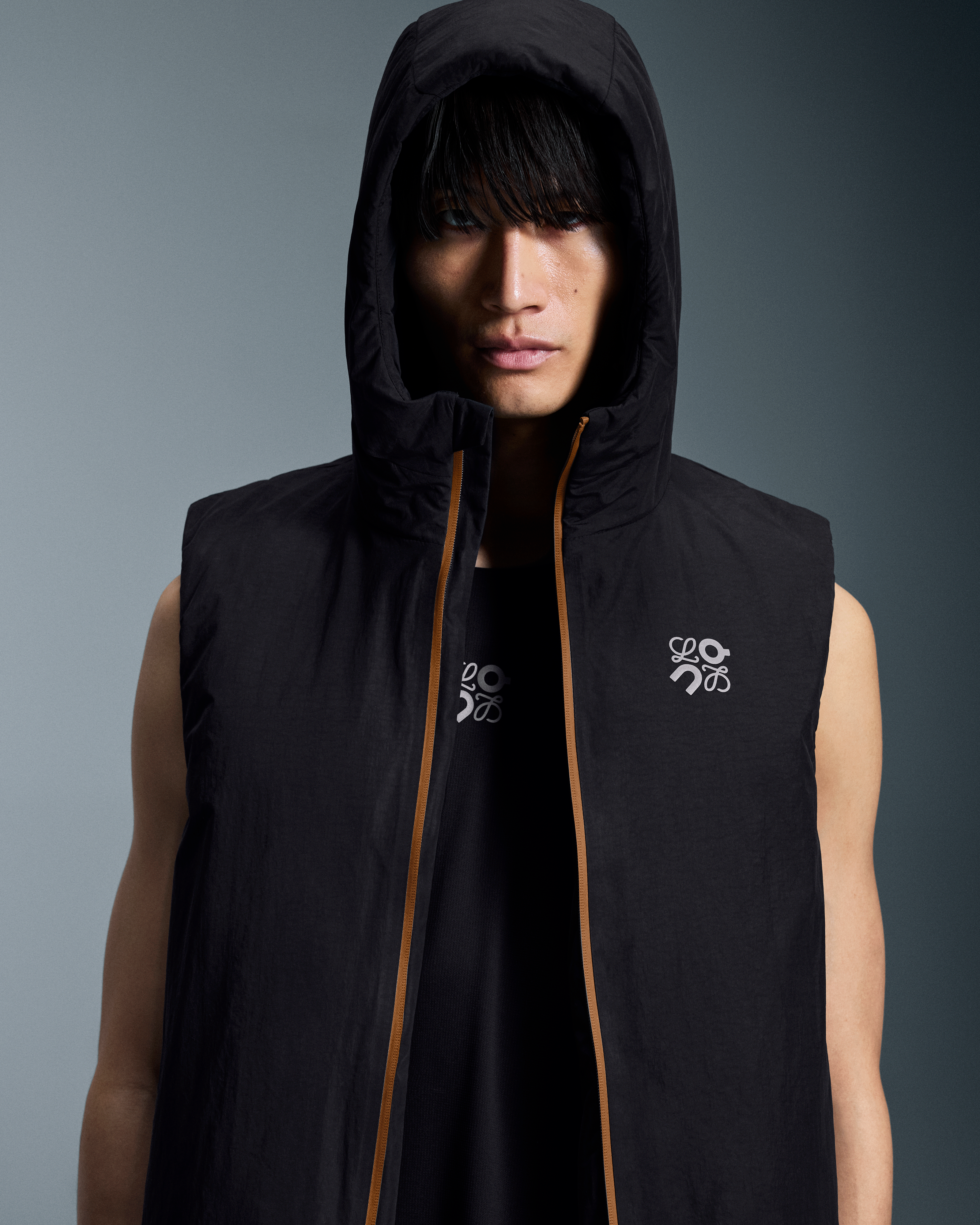 On Puffer Vest LOEWE Black Homme Vestes