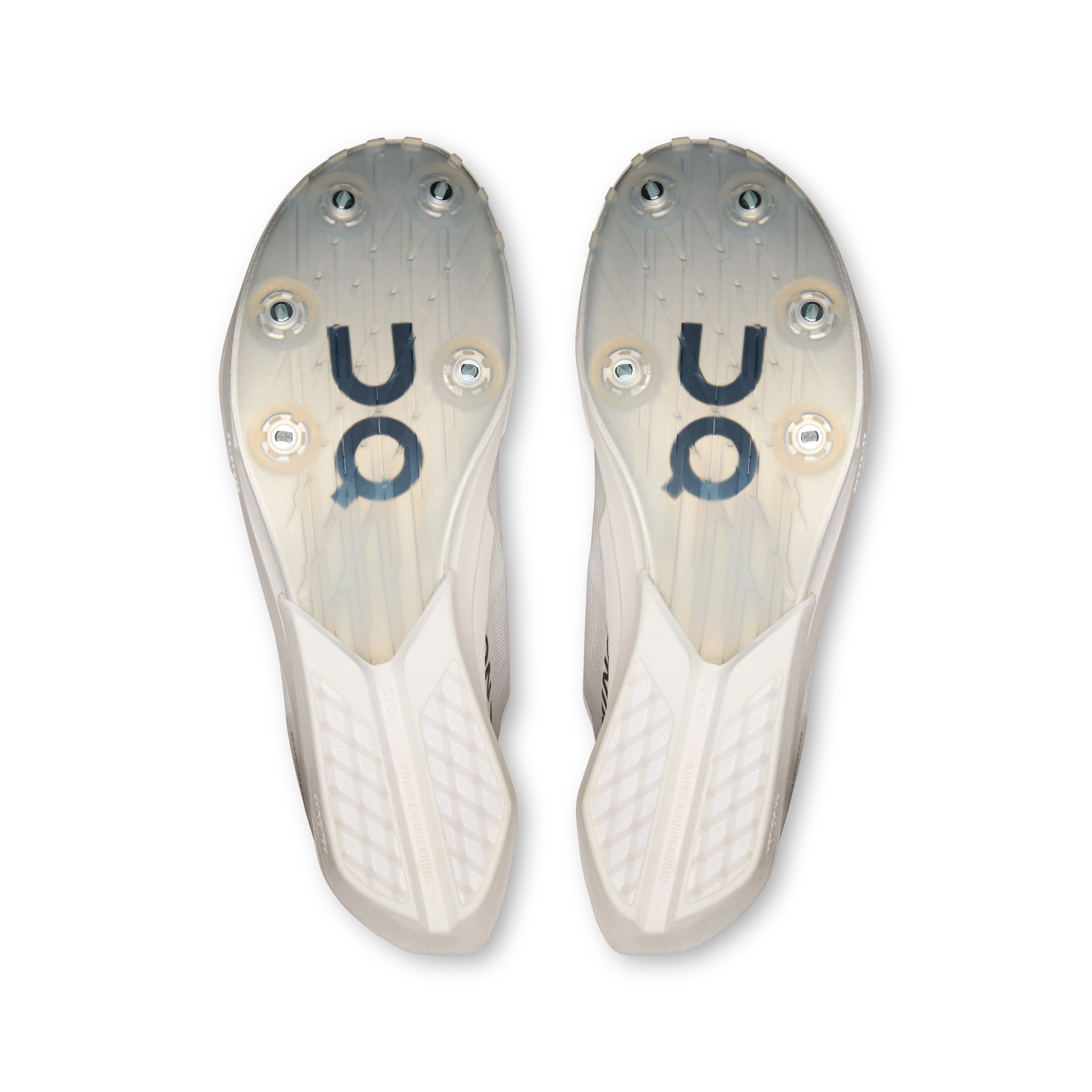 On Cloudspike Amplius 2 White & Frost Femme Athlétisme Chaussures