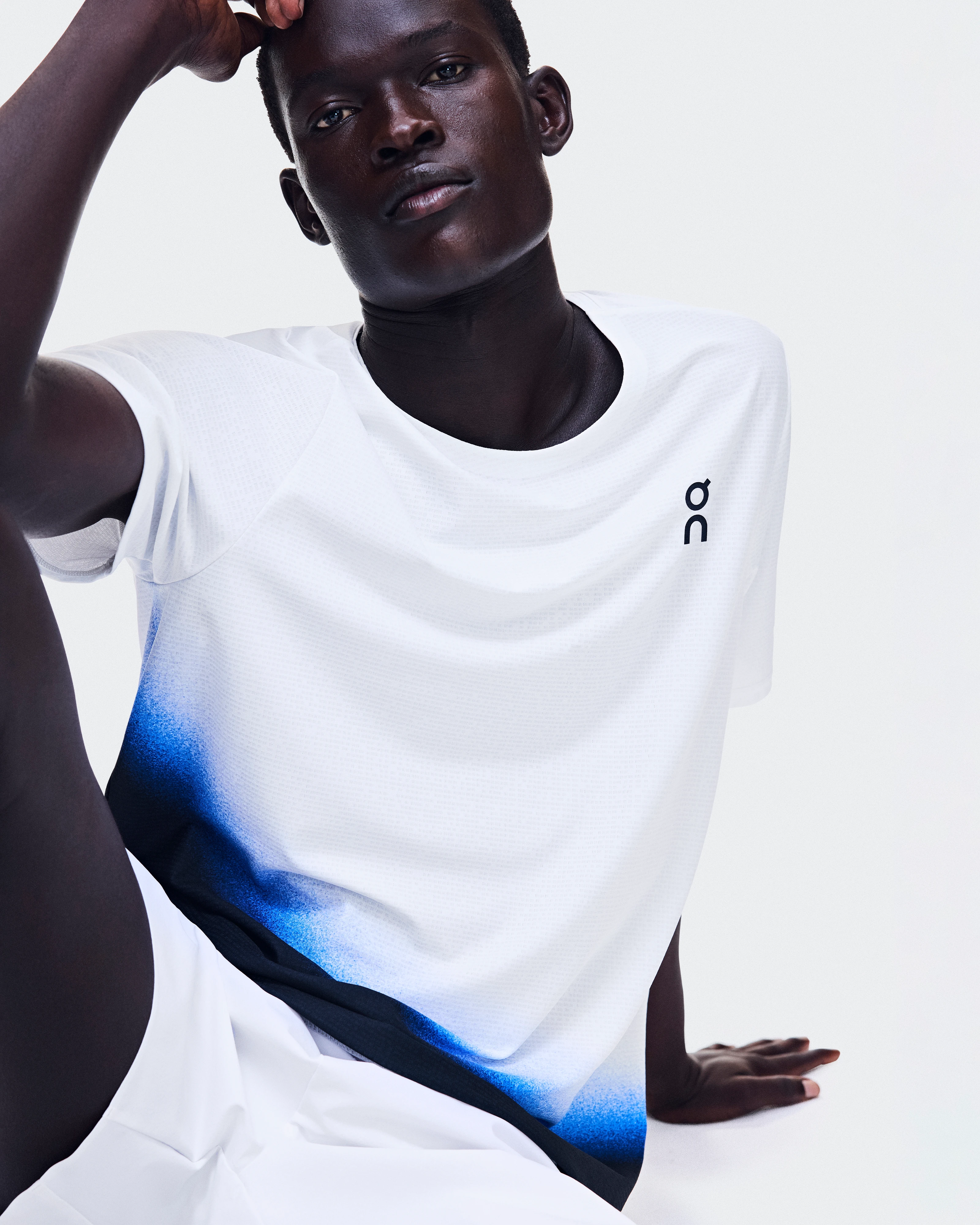 On Court-T Swing White & Jay Homme Hauts et t-shirts