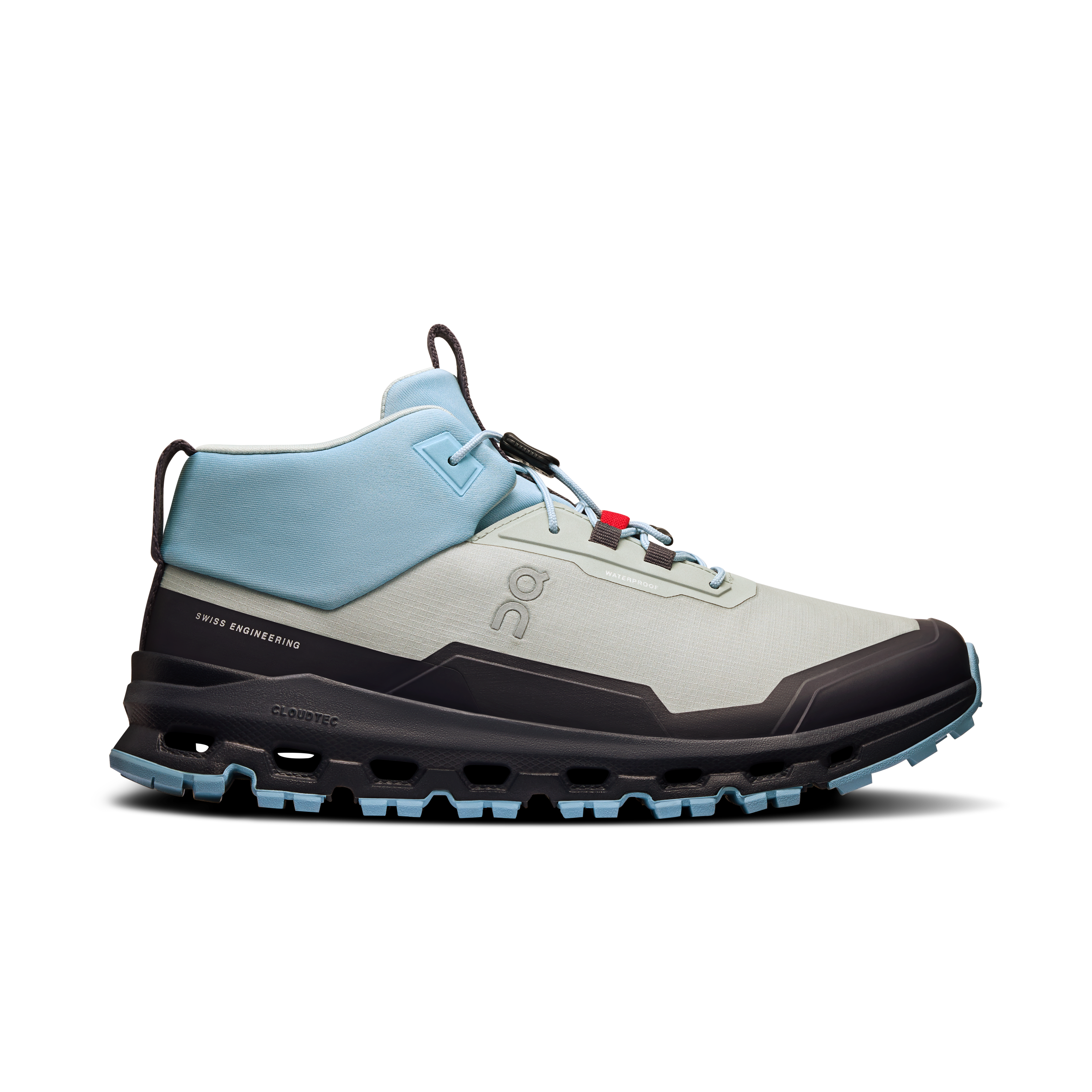 On Cloudhero Mid Waterproof Glacier & Iron Ados – Randonnée, Missiongrip™, 8-15 ans Chaussures