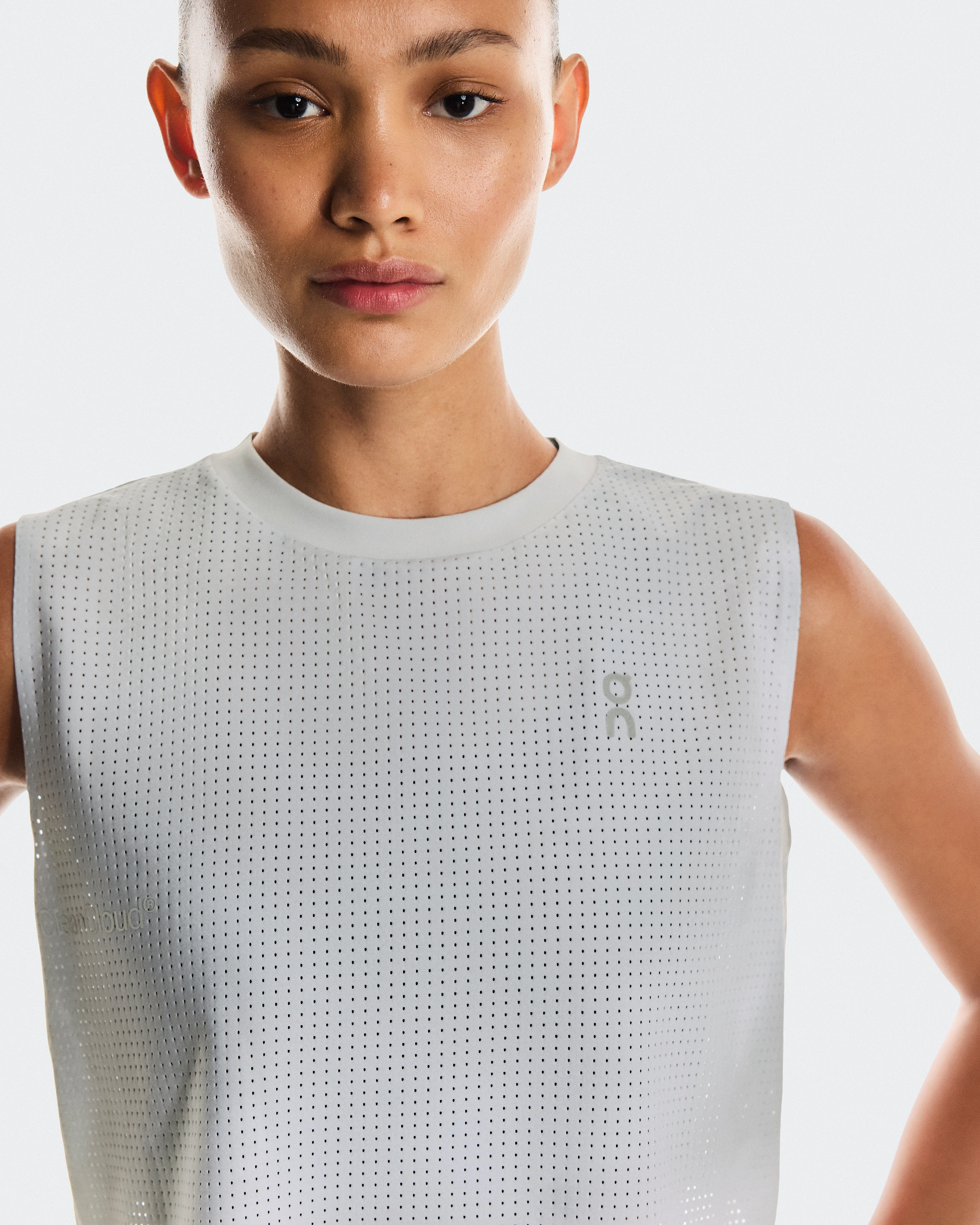 On Pace Tank Glacier & White Femme Hauts et t-shirts