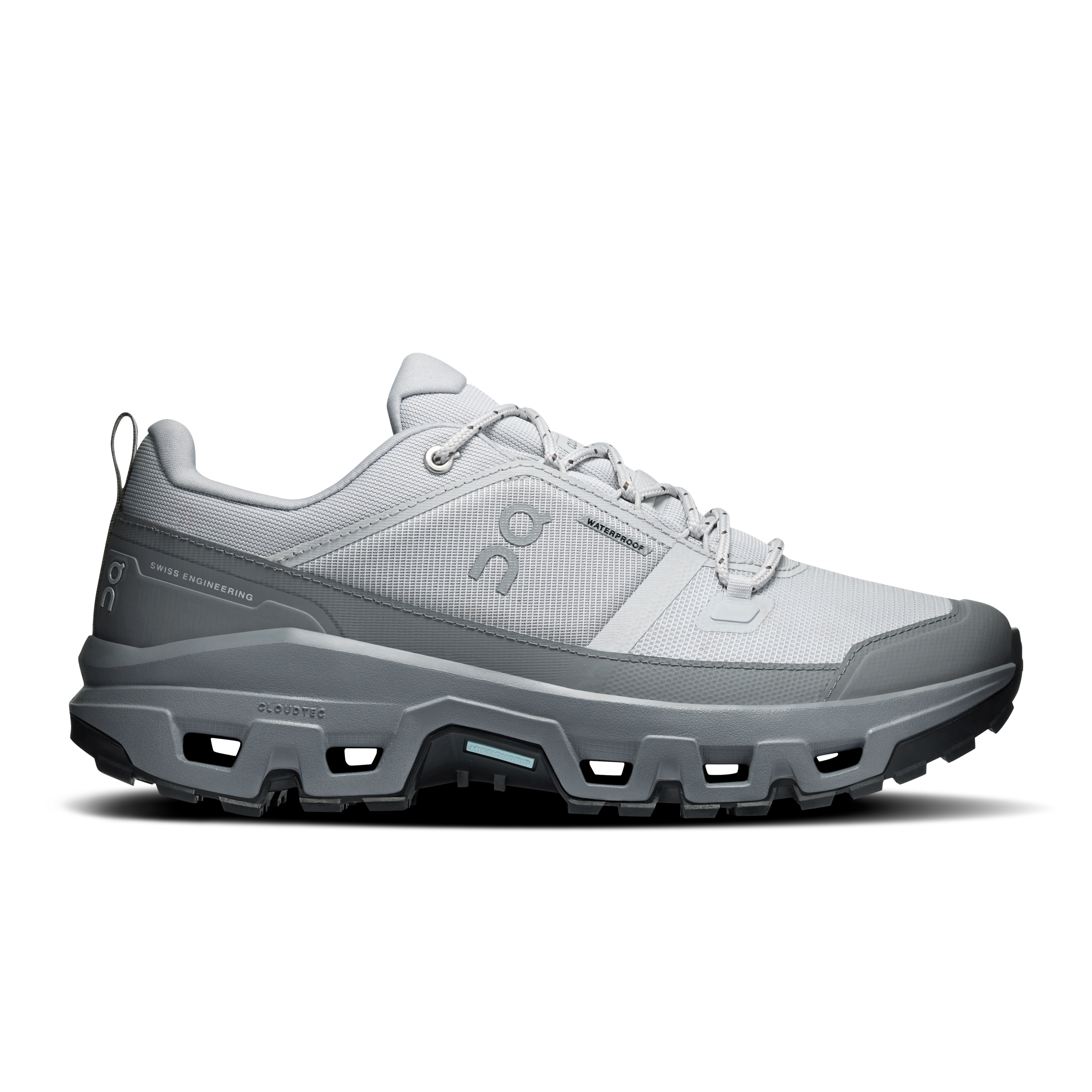 On Cloudrock Low Waterproof Glacier & Rock Homme – Randonnée, Missiongrip™, terrain mixte Chaussures