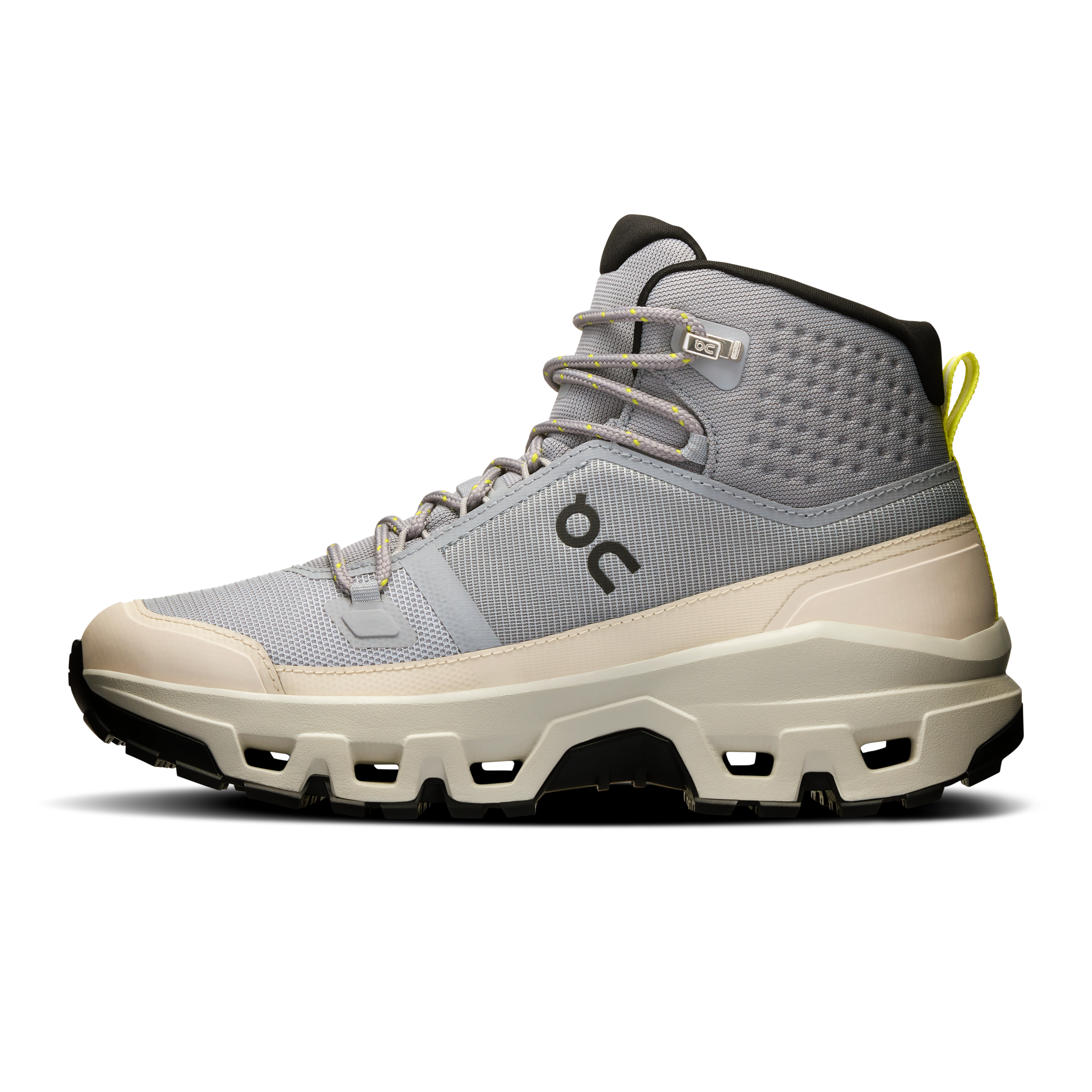 On Cloudrock Mid Waterproof Alloy & Ice Femme Randonnée Chaussures
