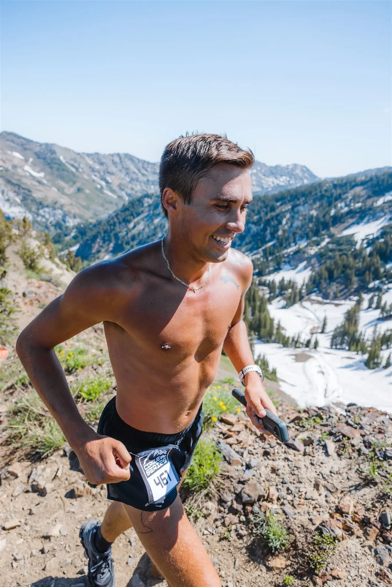 Athlète de trail, Mikey Mitch à la Cirque Series 2023