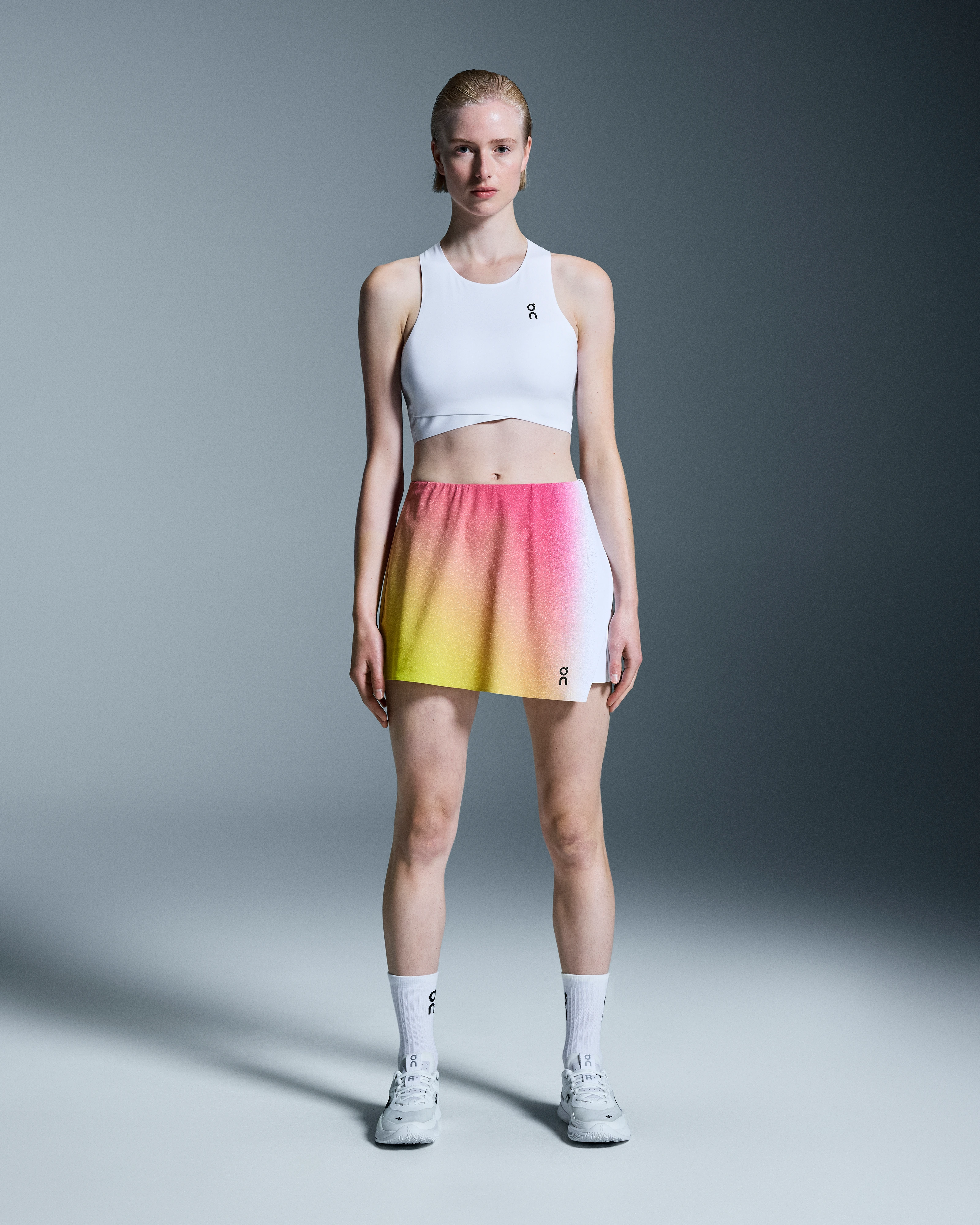 On Court Crop Top White Femme Hauts et t-shirts