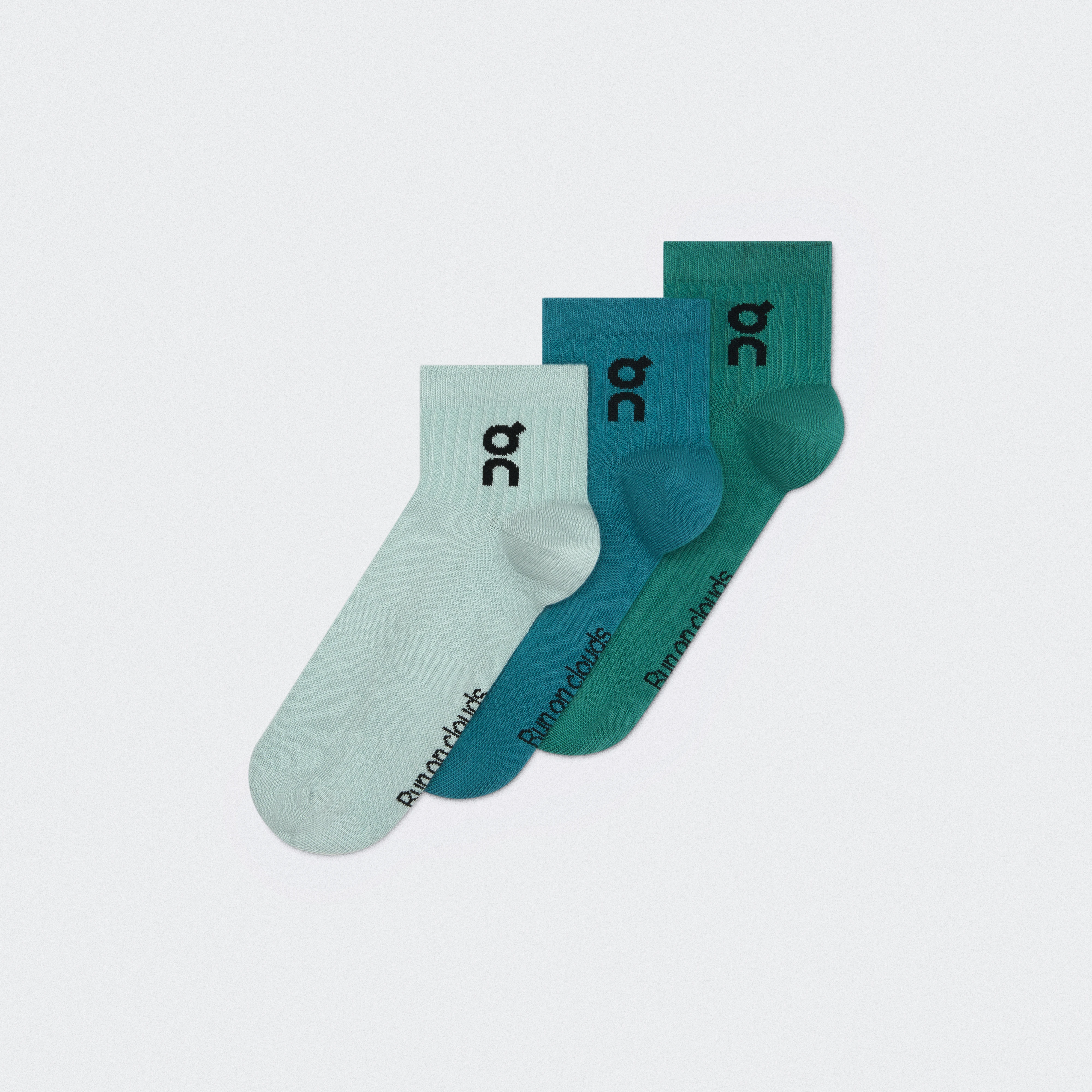 On Logo Sock Mid 3P Brook & Storm Unisexe – Quotidien, respirabilité, polyvalence Chaussettes