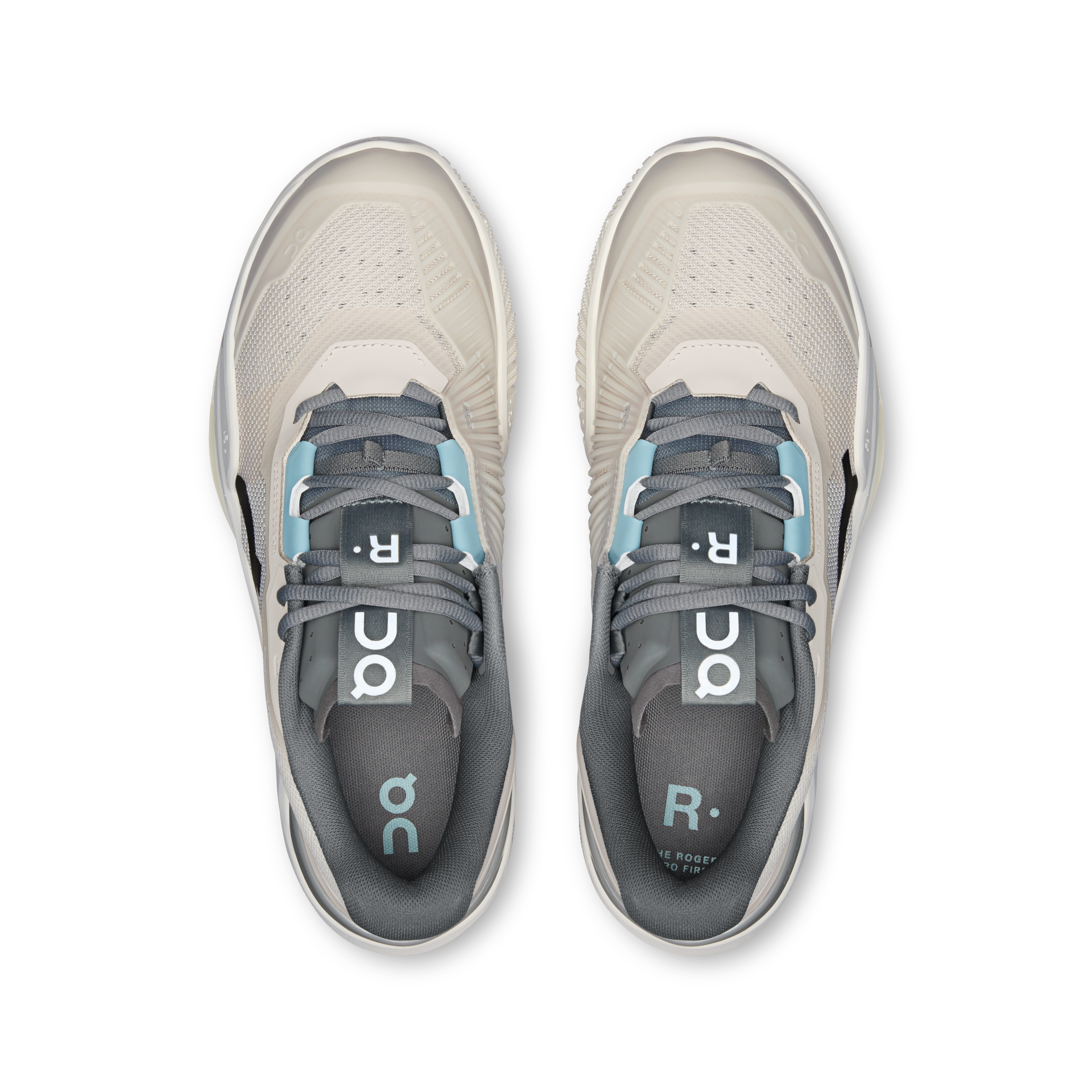 On THE ROGER Pro Fire Pearl & Ivory Homme Tennis Chaussures