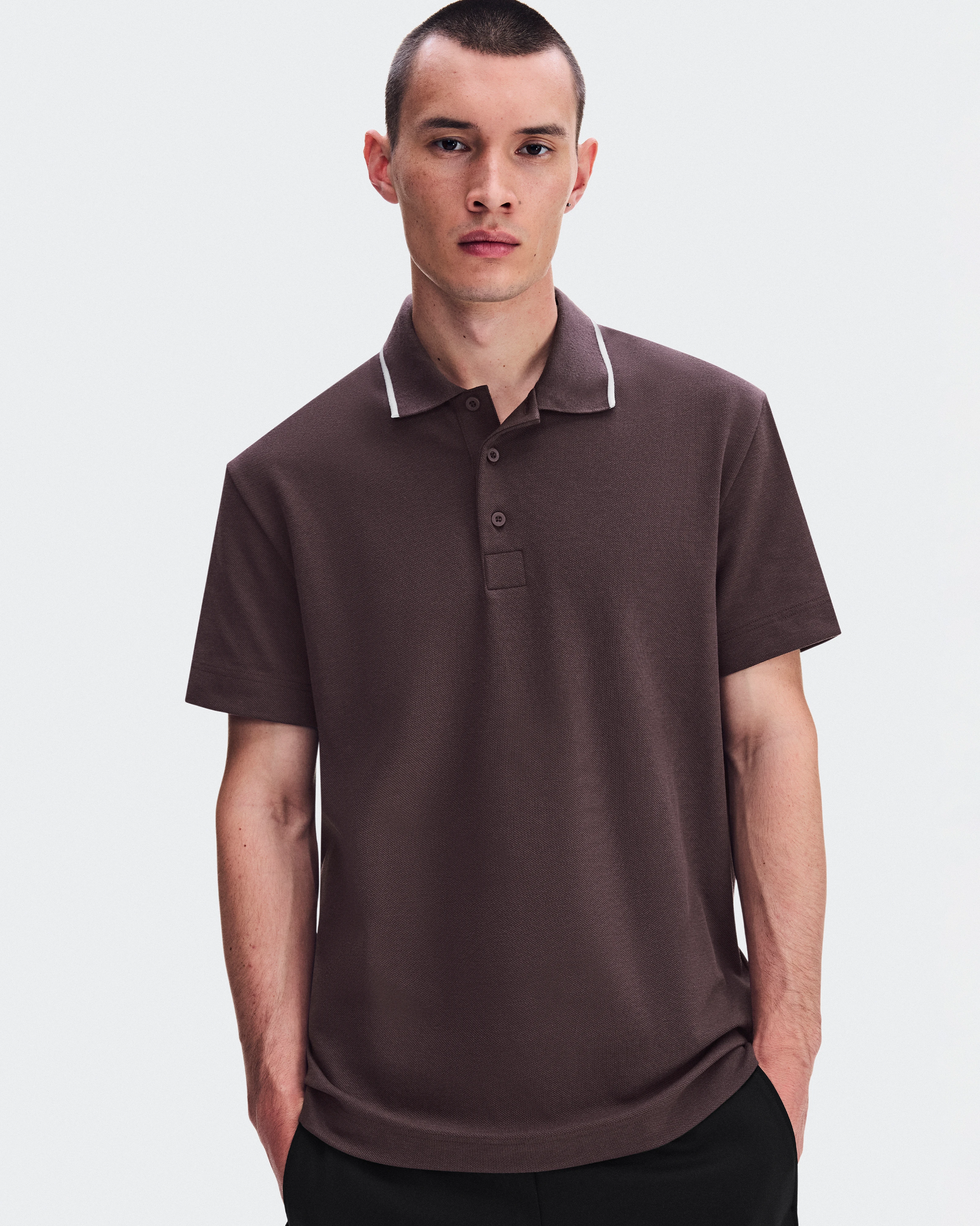 On Courtside Polo Mulberry Homme Hauts et t-shirts