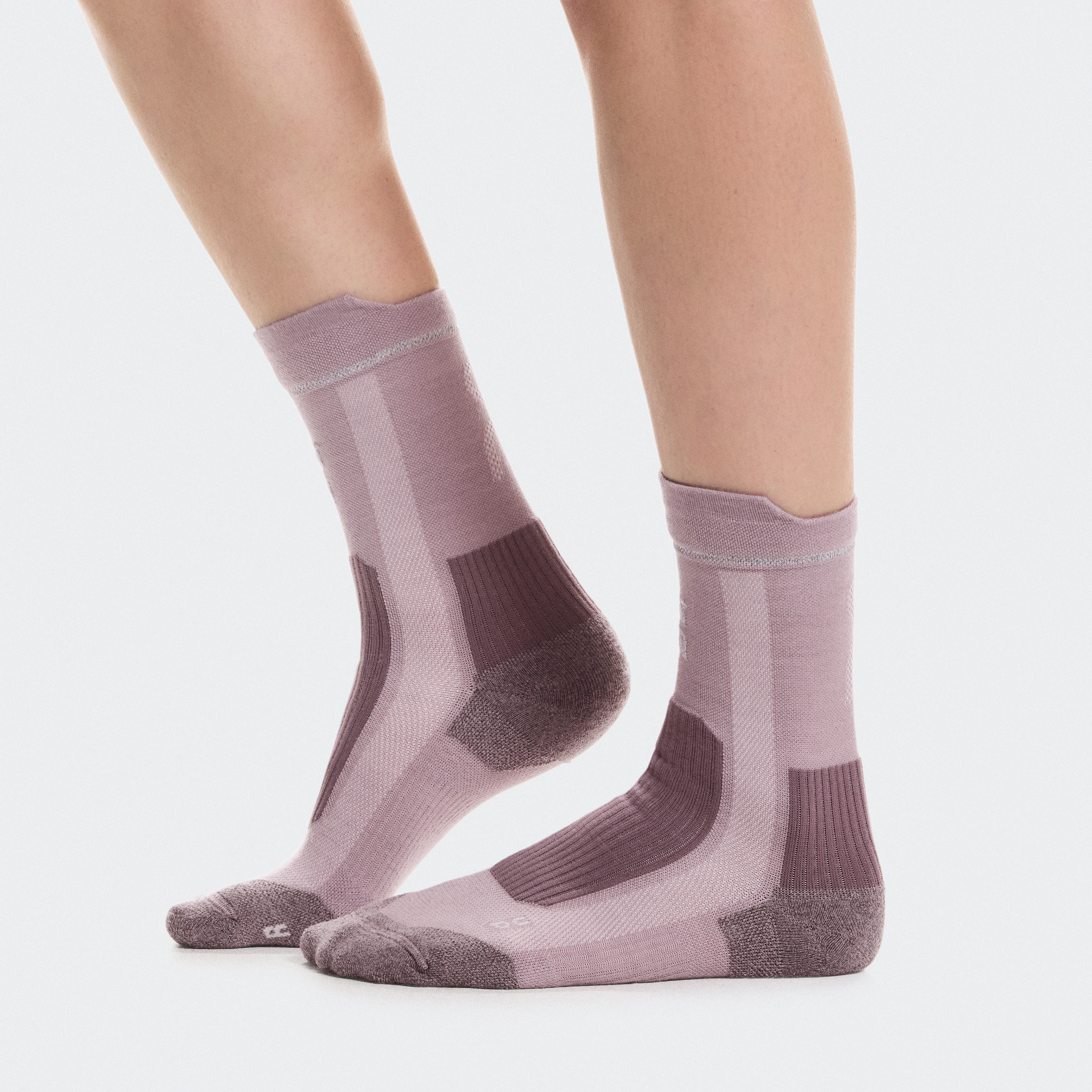 On Merino Ultra Sock Heron Unisexe – Trail running, amorti par zone, anti-glisse Chaussettes