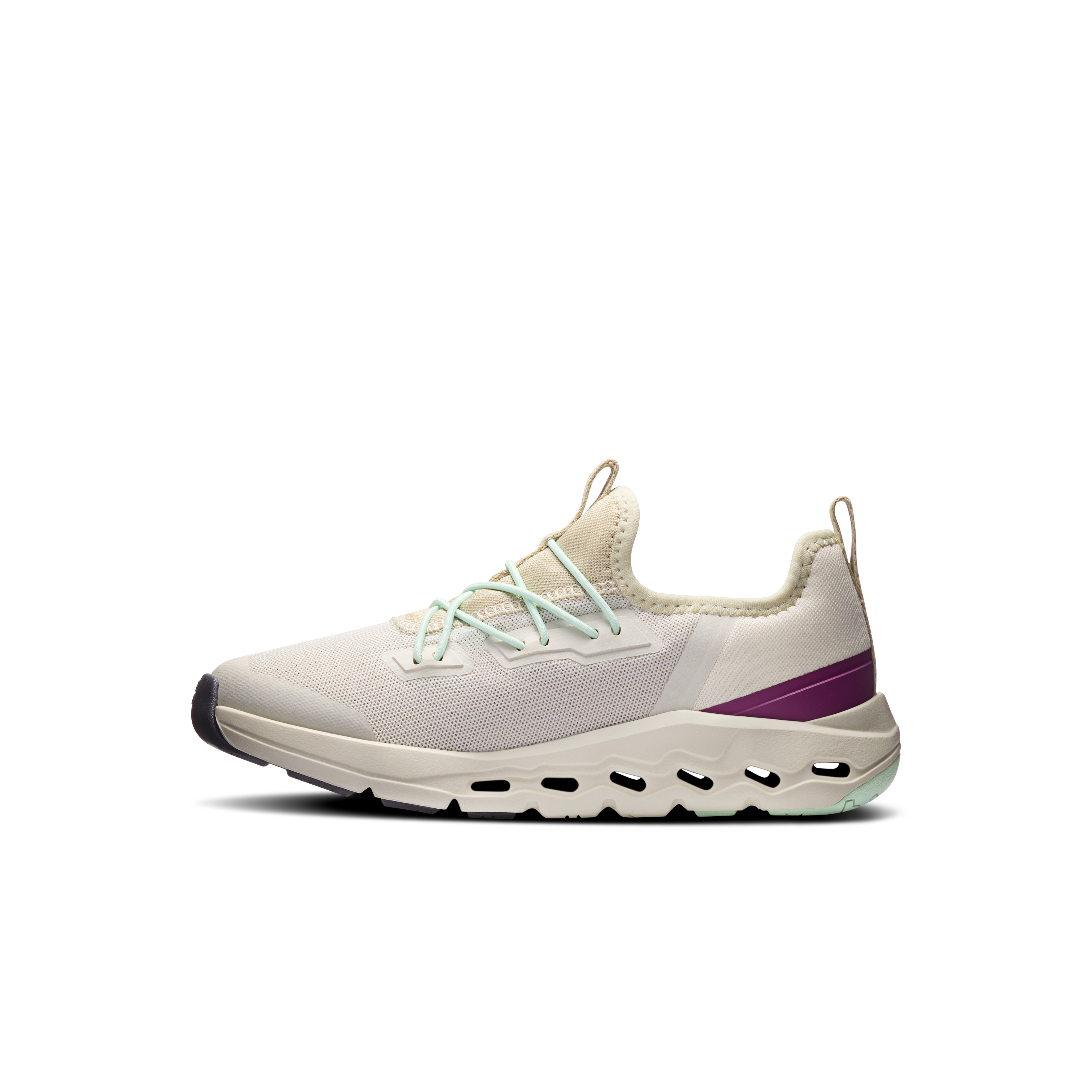 On Cloudleap Chalk & Elderberry Enfant Active Life Chaussures