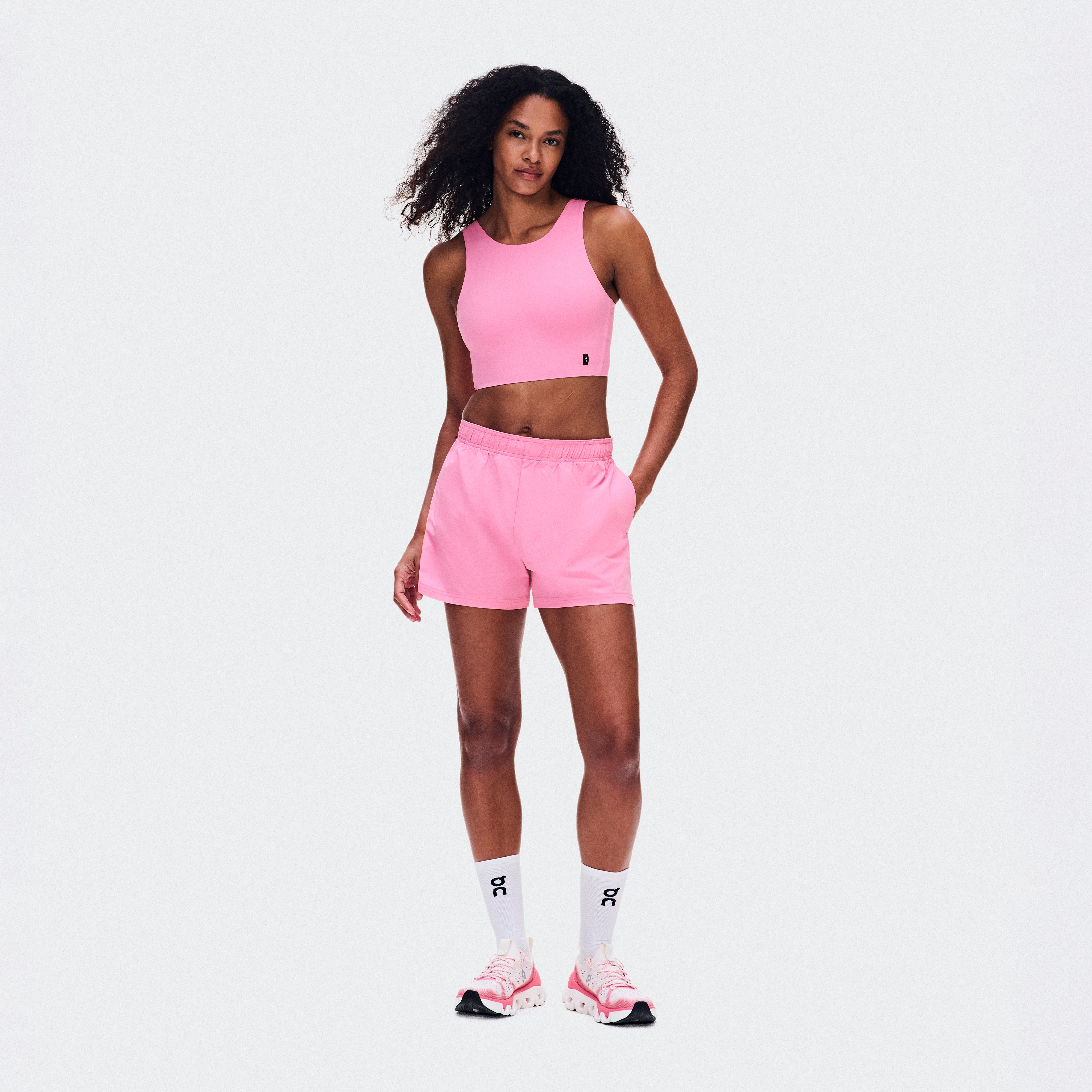 On 3" Core Shorts Bubblegum Femme – Running, ultra-léger, sous-vêtement intérieur Shorts