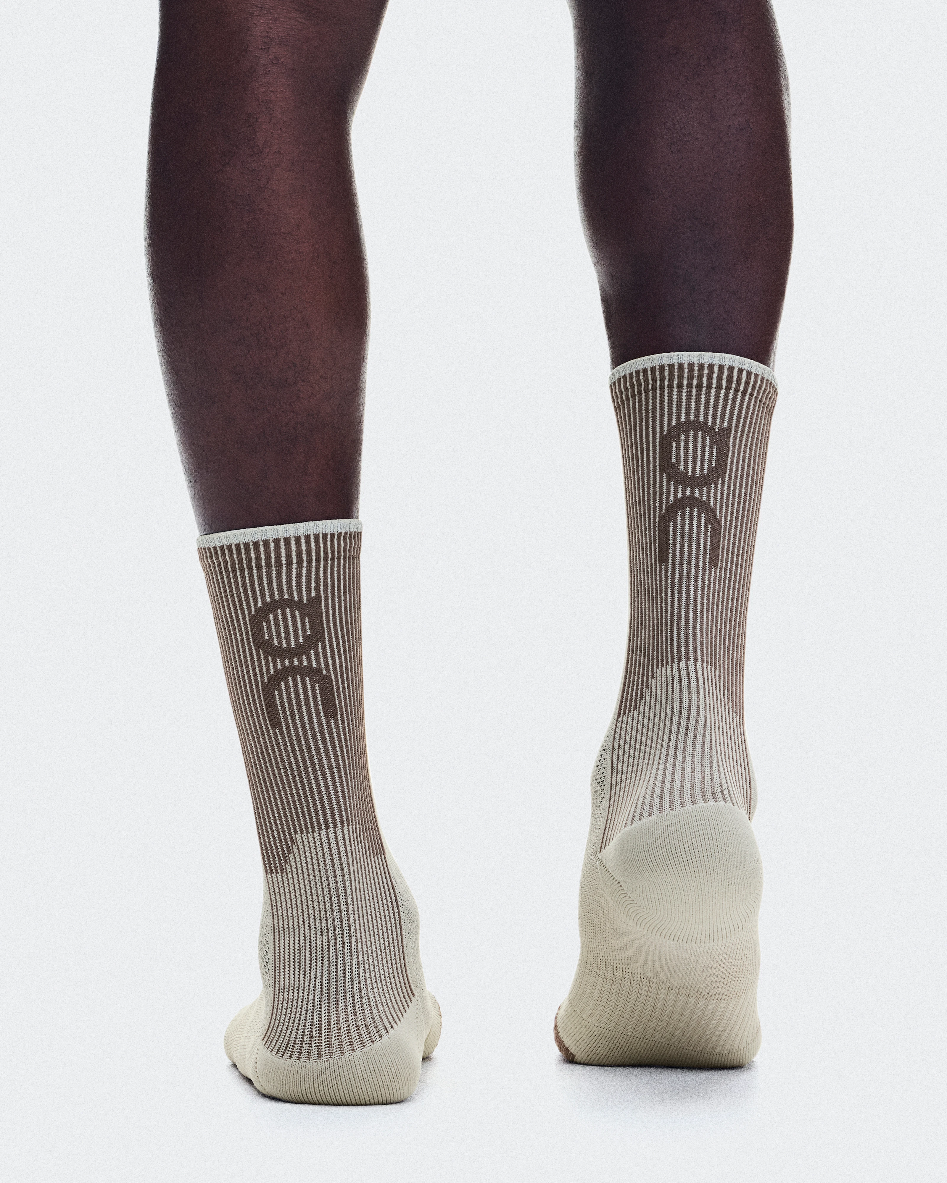On Performance Run Sock High Brume & Clove Unisexe Chaussettes