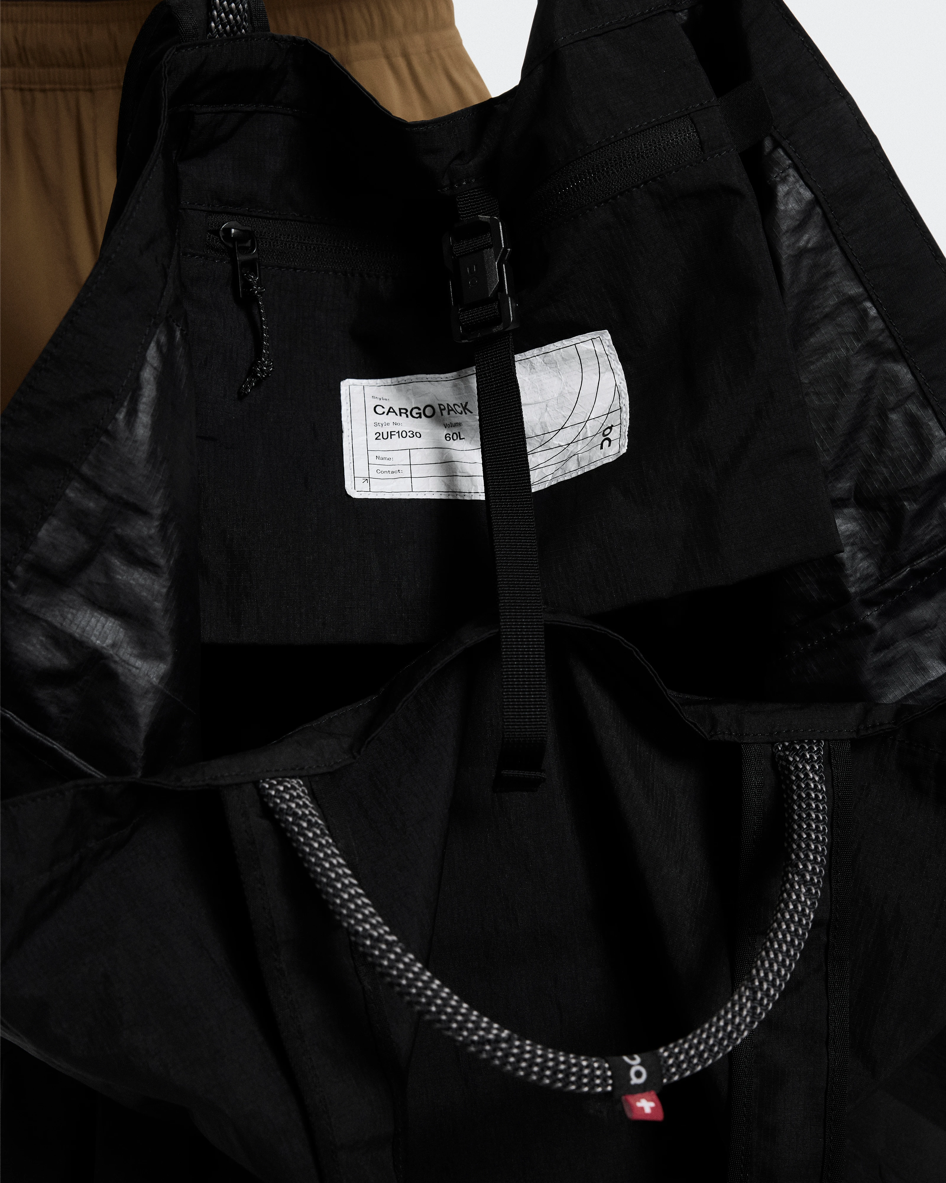 On Cargo Pack 60L Black Unisexe Sacs