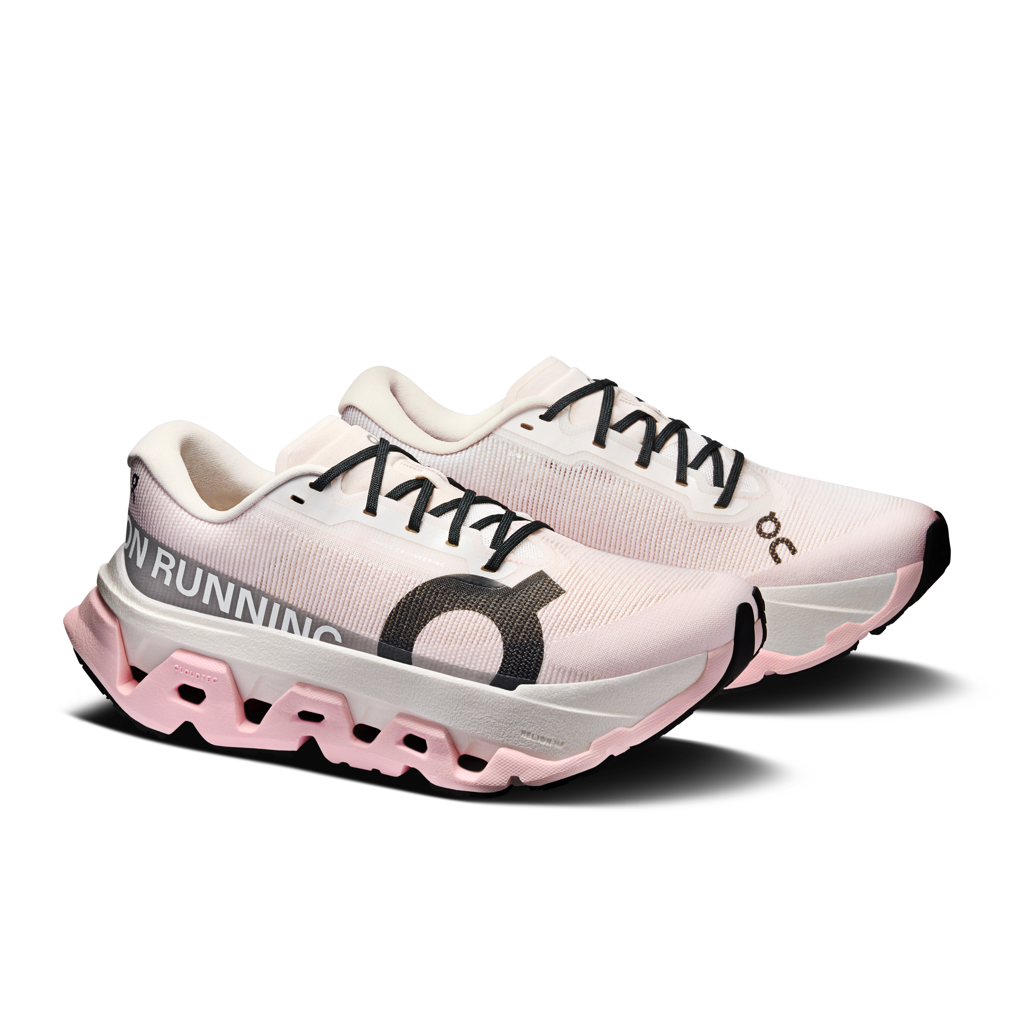 On Cloudmonster 3 Hyper Ivory & Peony Femme Running sur route Chaussures