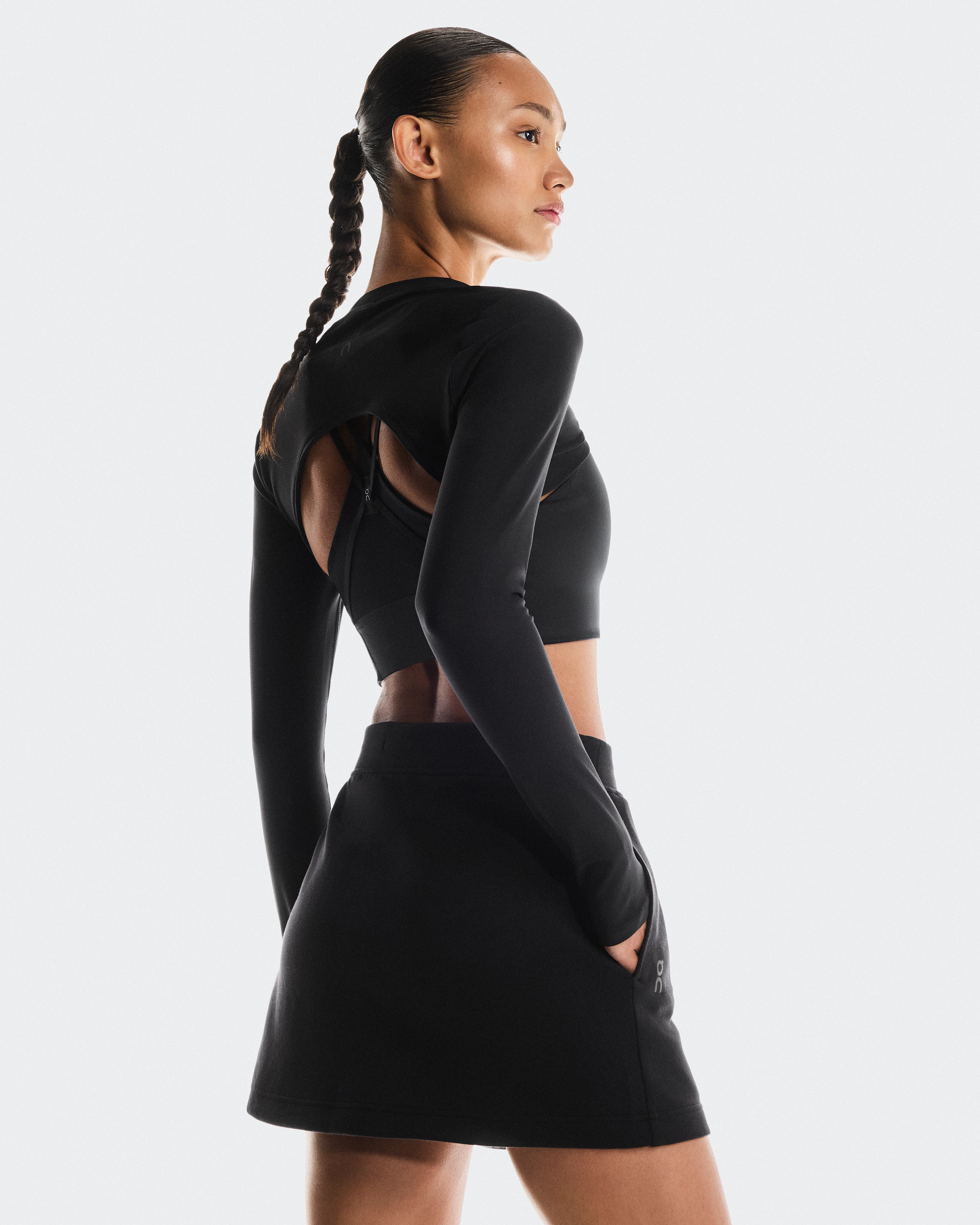 On Focus Tech Skirt Black Femme Jupes