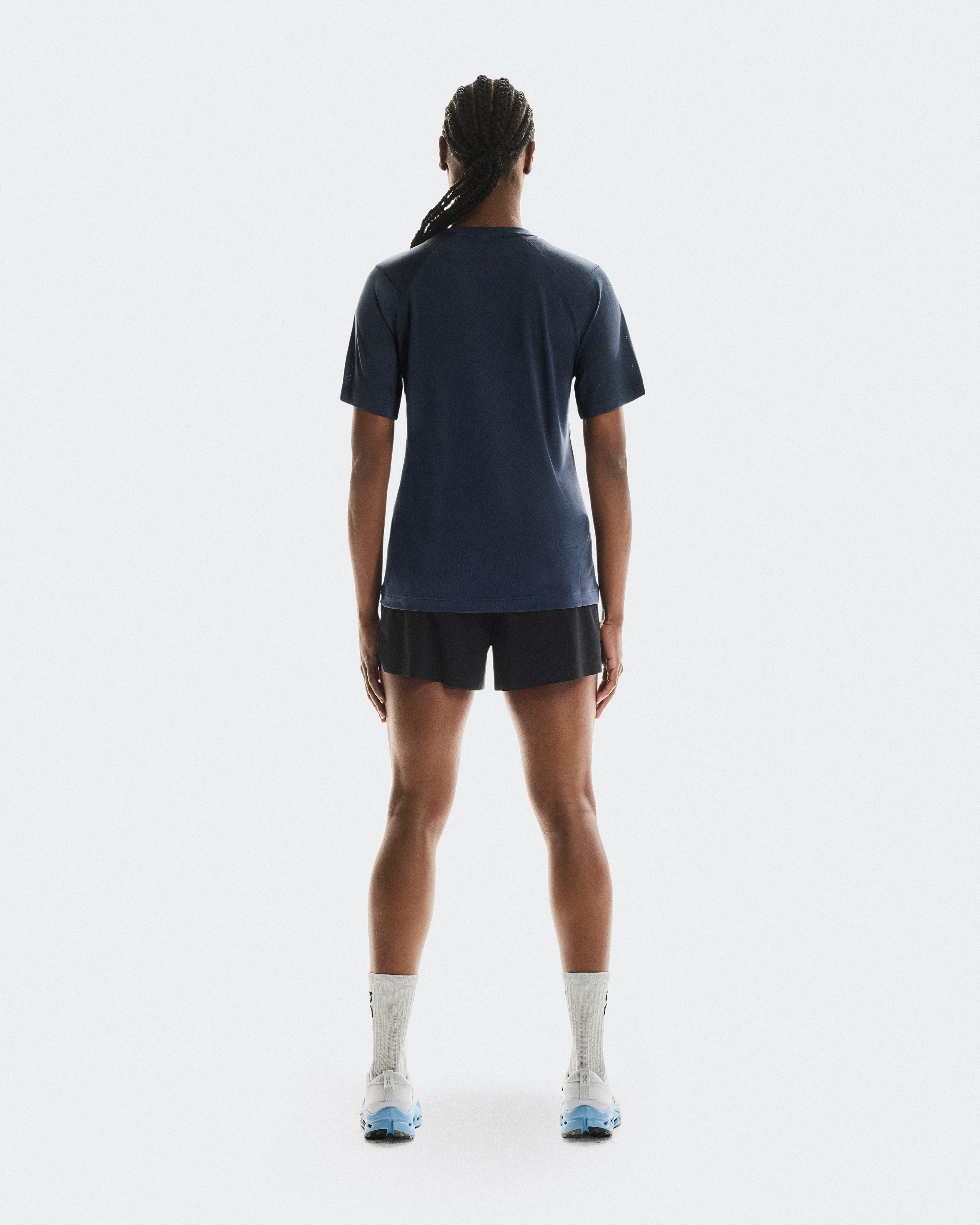 On Trail-T Navy Femme Hauts et t-shirts