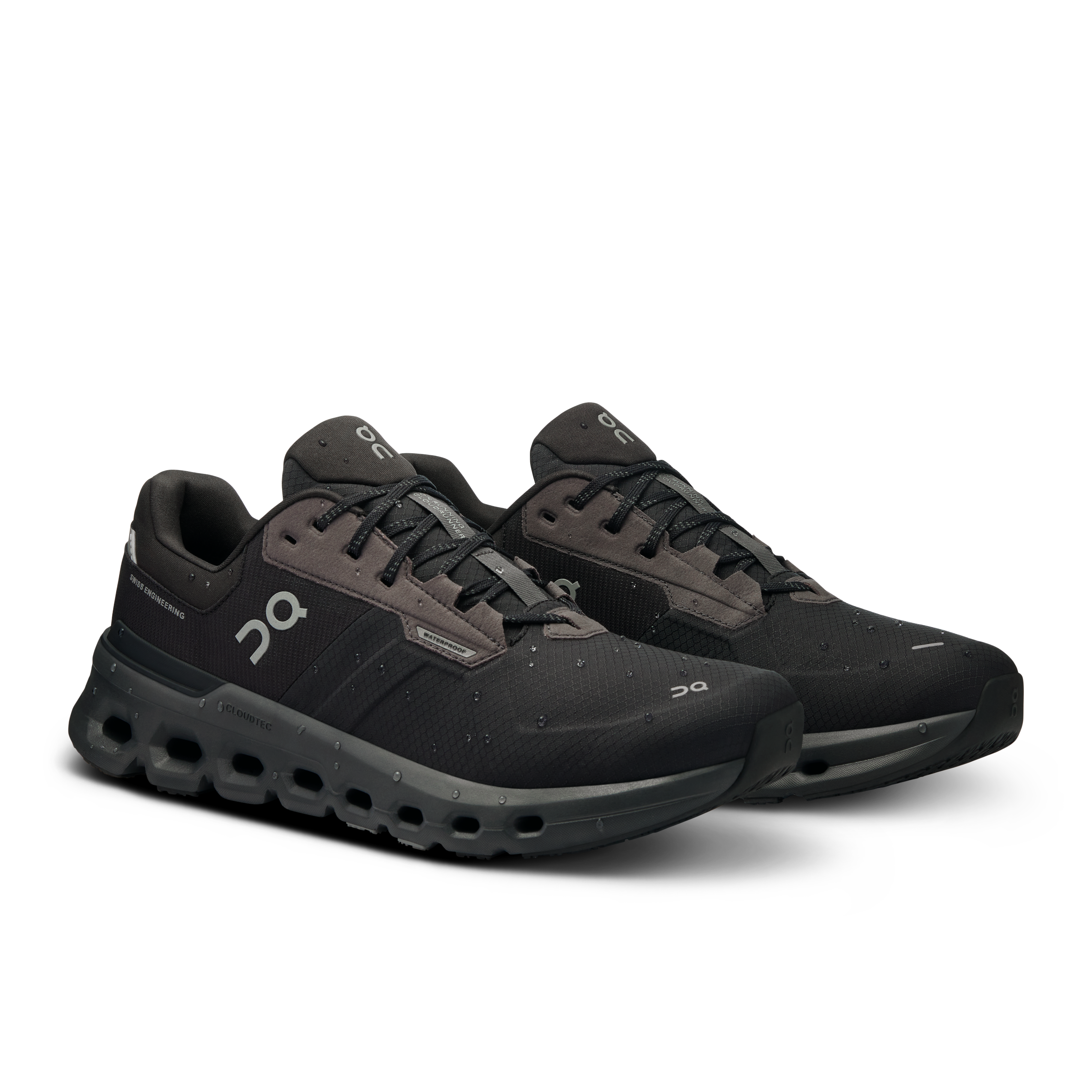 On Cloudrunner 2 Waterproof Magnet & Black Homme Running sur route Chaussures