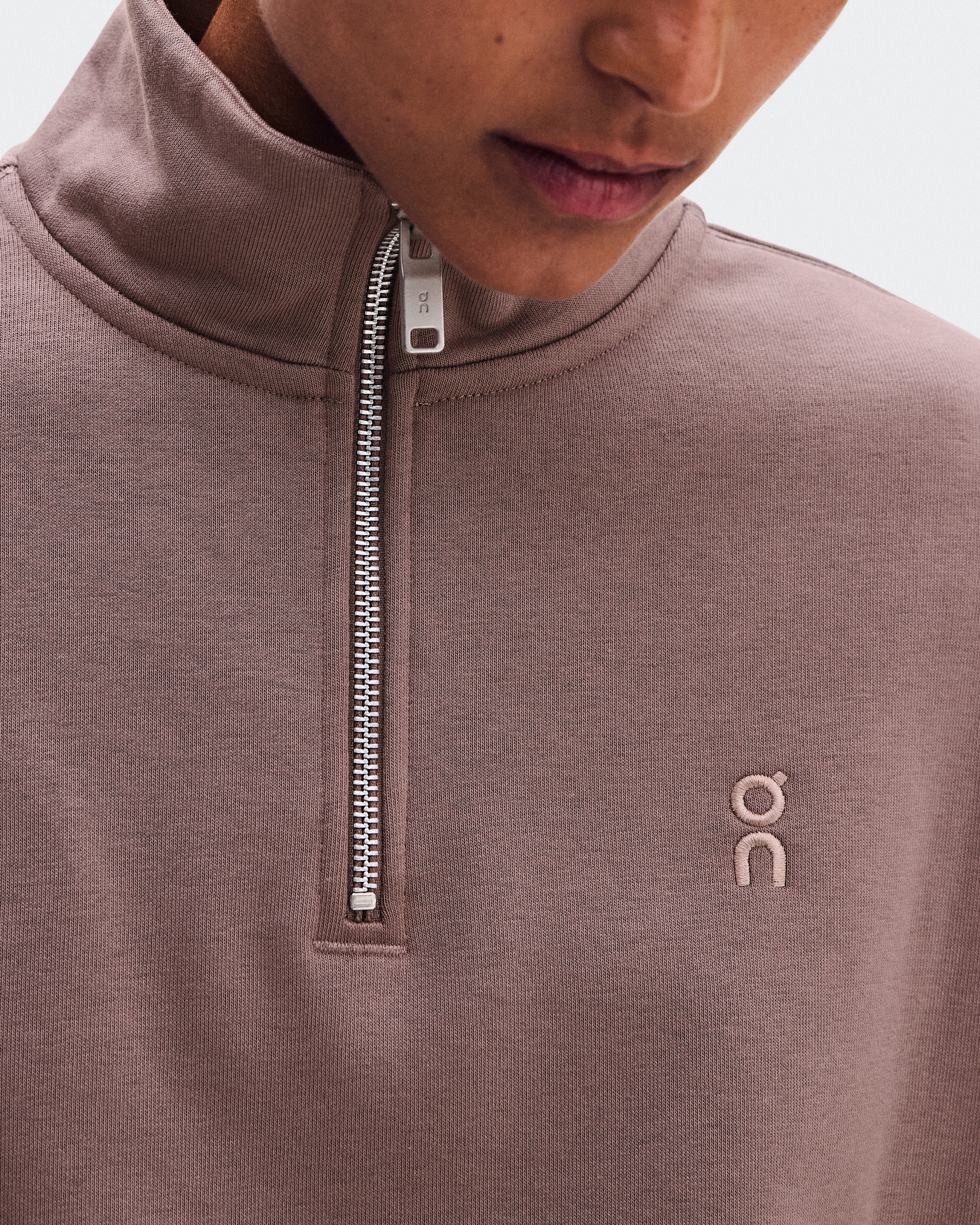 On Club Collective 1/4 Zip Clove Femme Sweats à capuche et sweats