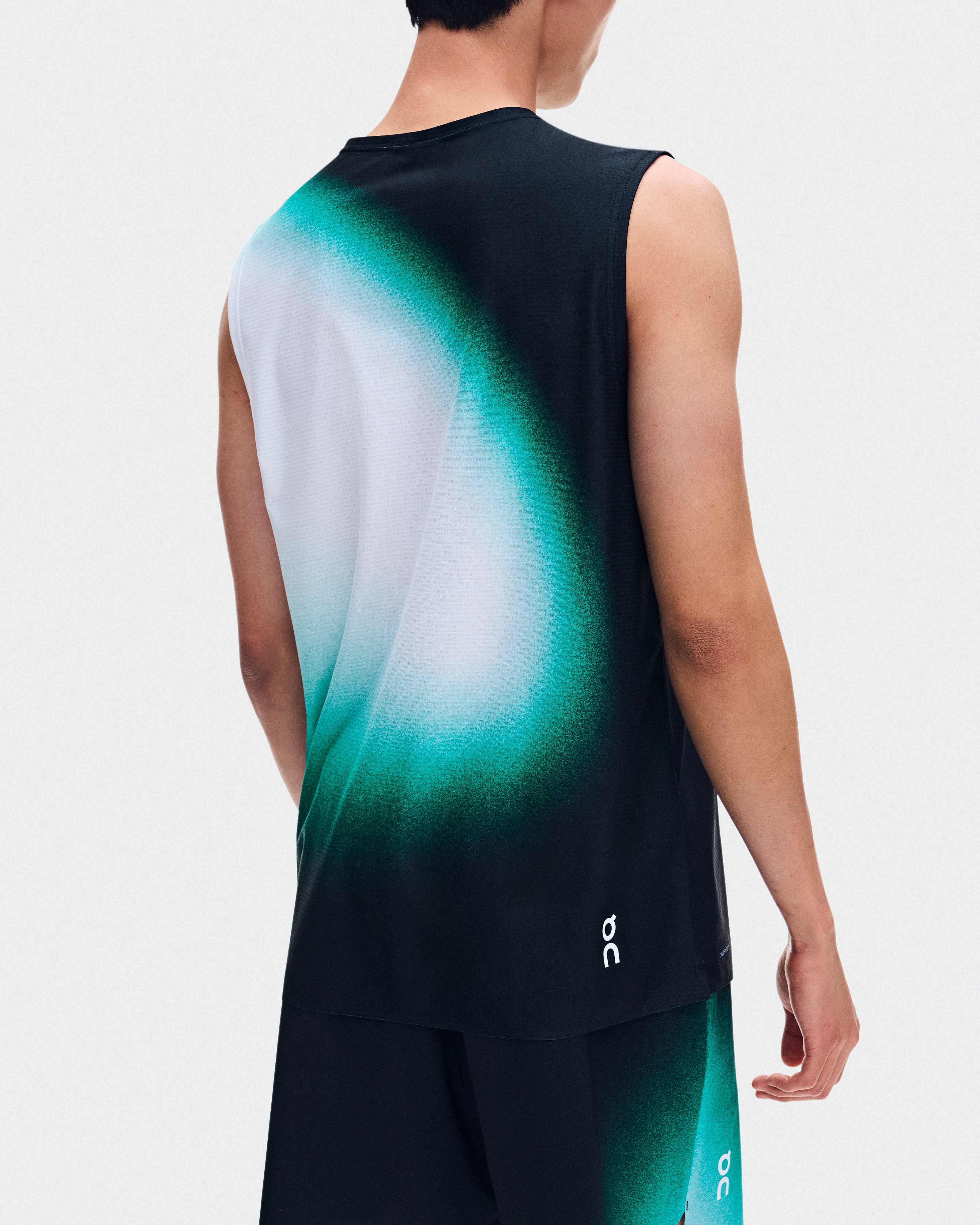 On Court Tank Swing Black & Neem Homme Hauts et t-shirts