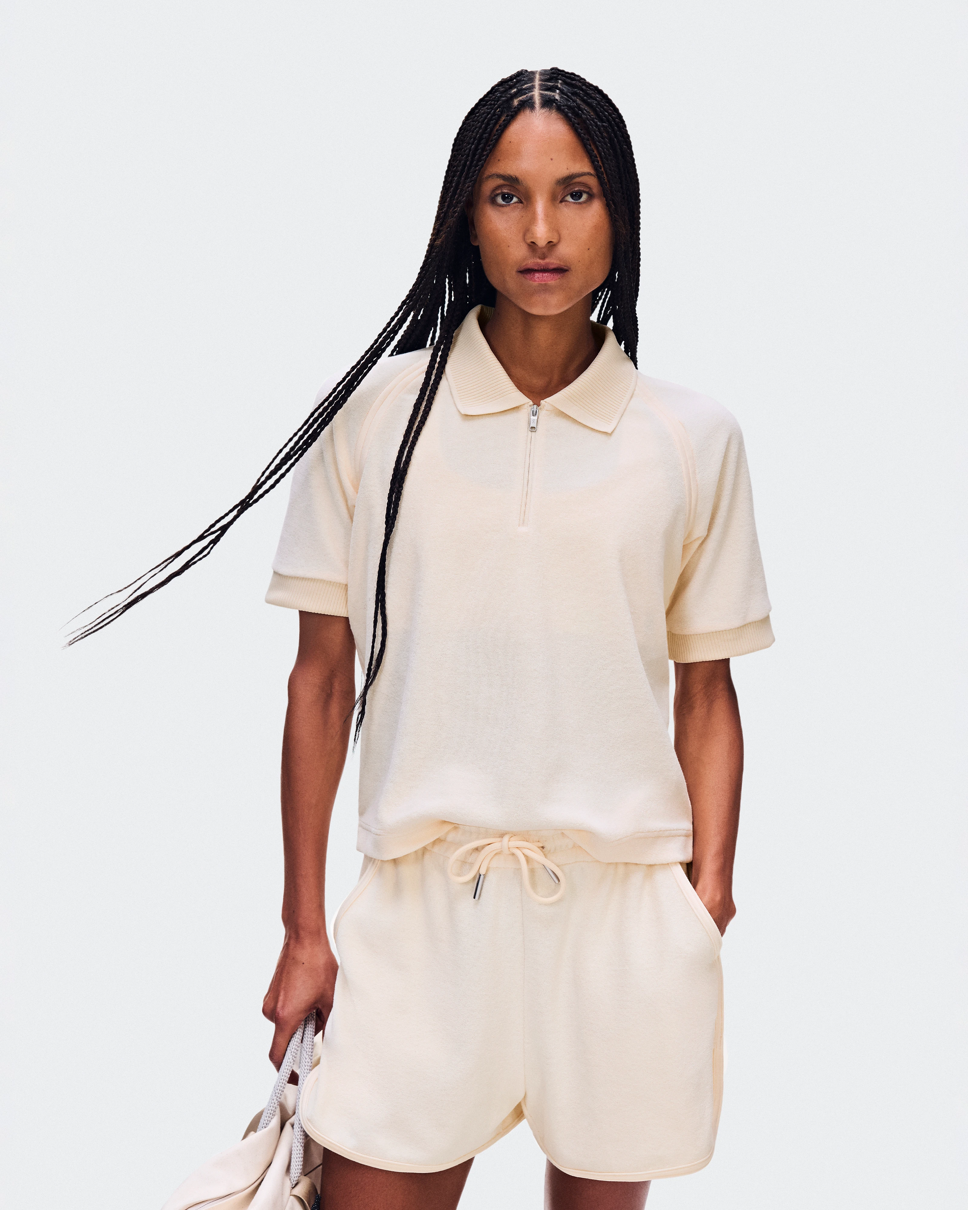 On Courtside Shorts Terry Chantilly Femme Active Life
