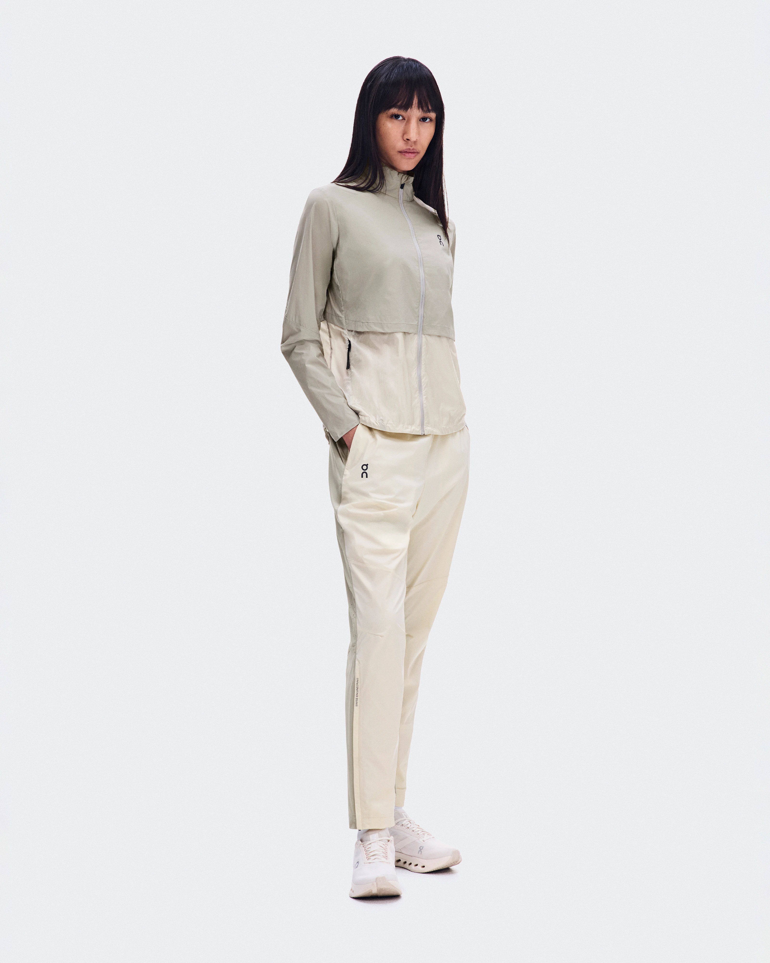 On Weather Pants Hare & Brume Femme Pantalons