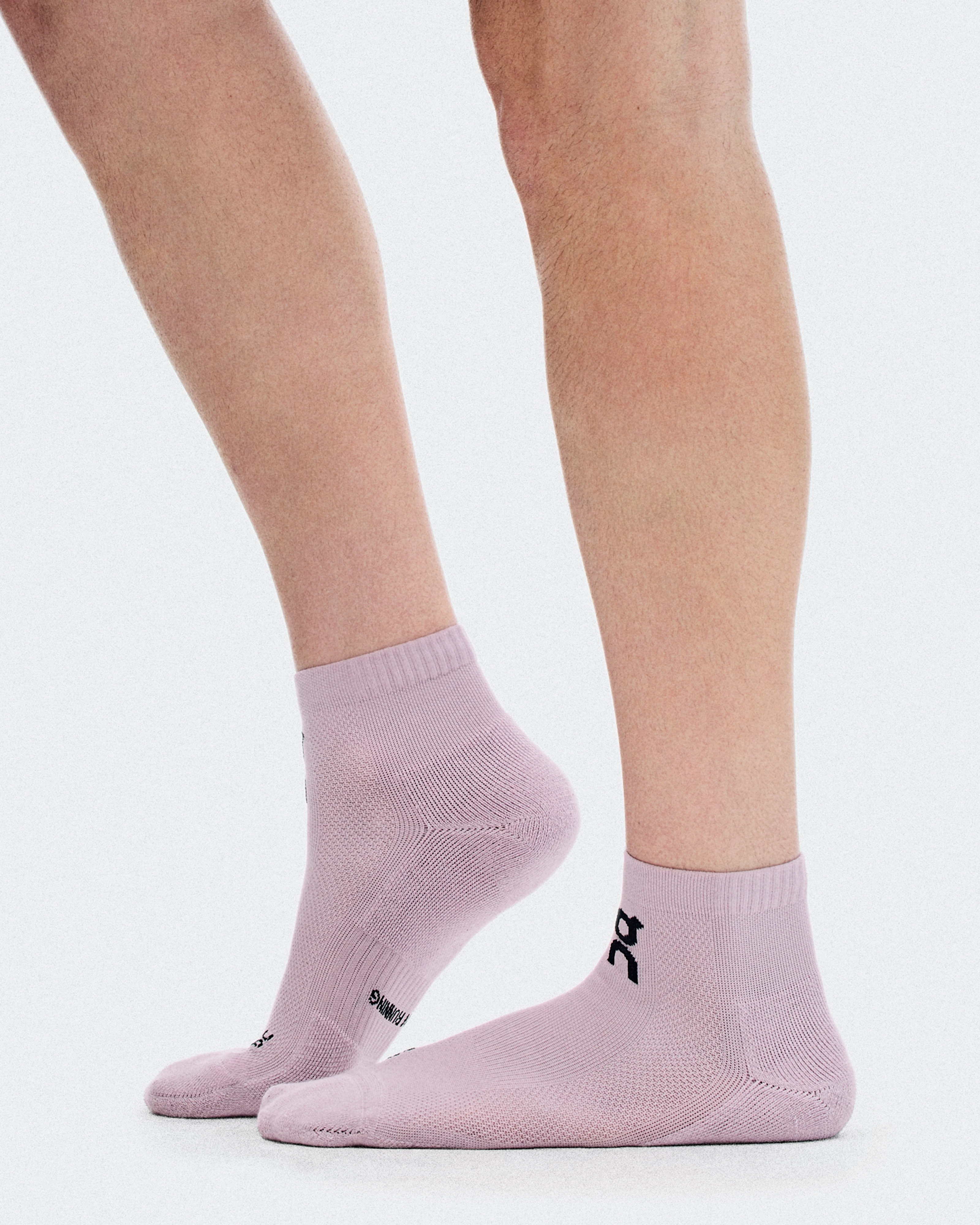 On Core Run Sock Mid 2P Foxglove & Mallow Unisexe Chaussettes
