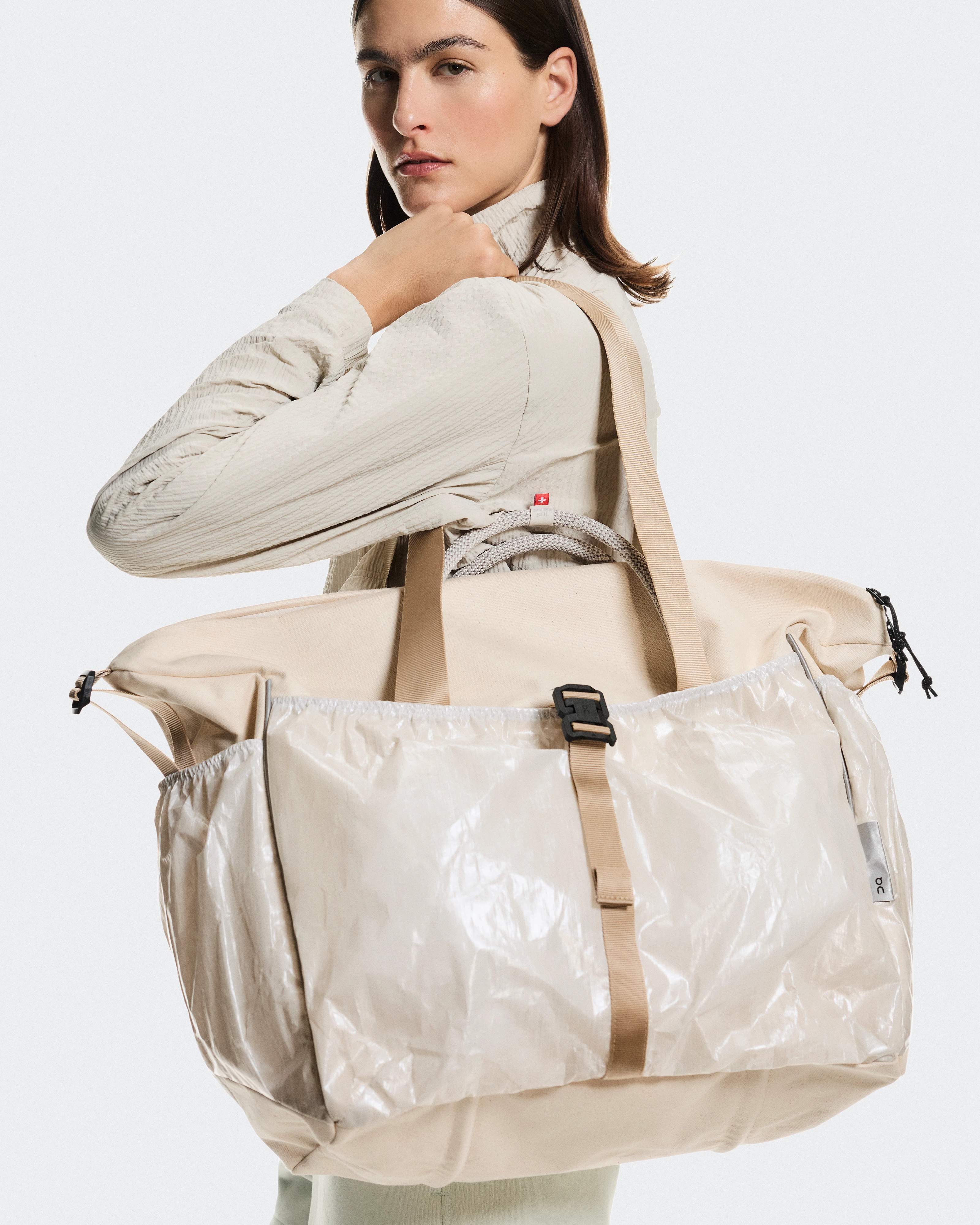 On Court Pack 40L Sesame & White Unisexe Sacs