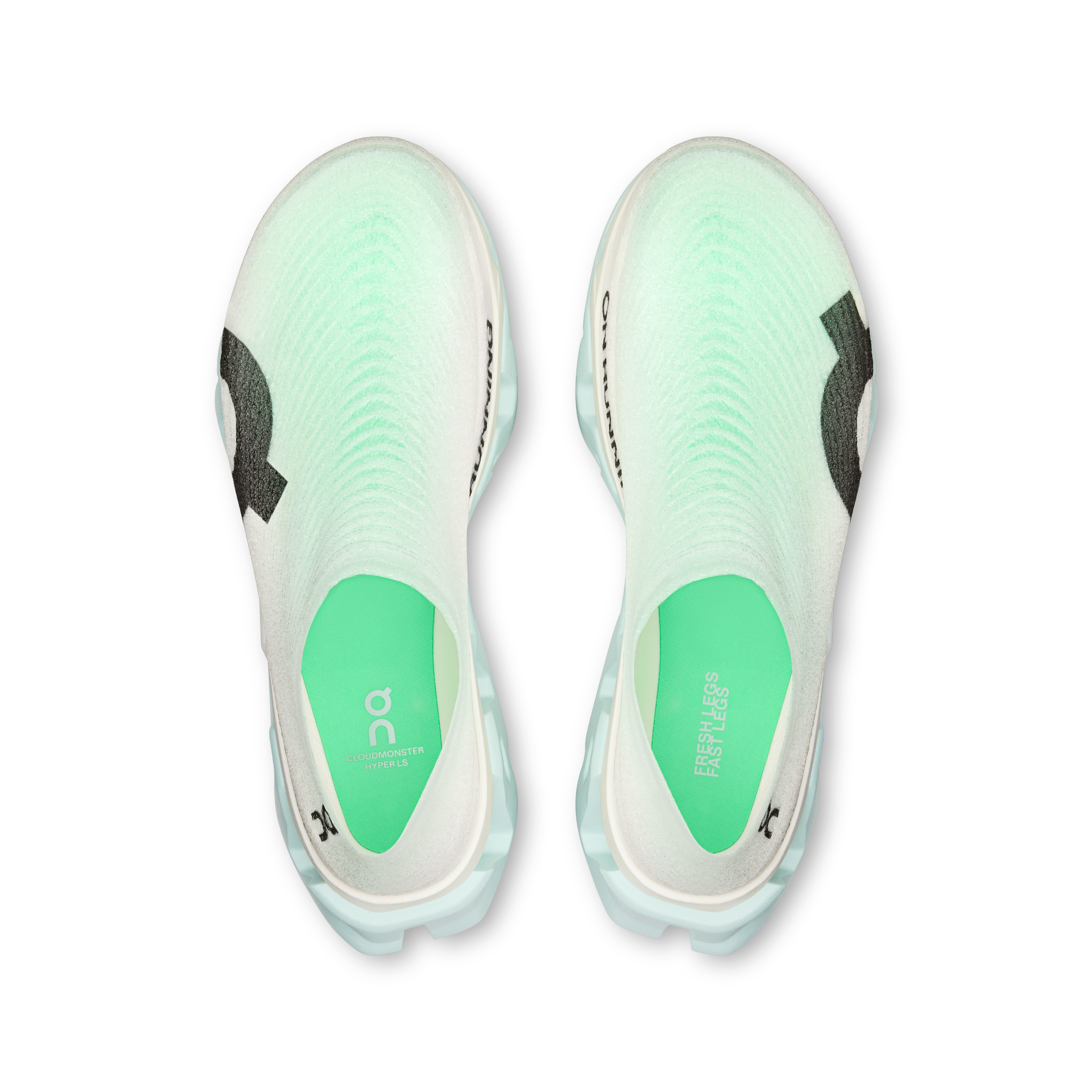 On LightSpray Cloudmonster 3 Hyper Flurry & Verdite Unisexe – Sorties longues, tempo runs, foulées réactives Chaussures