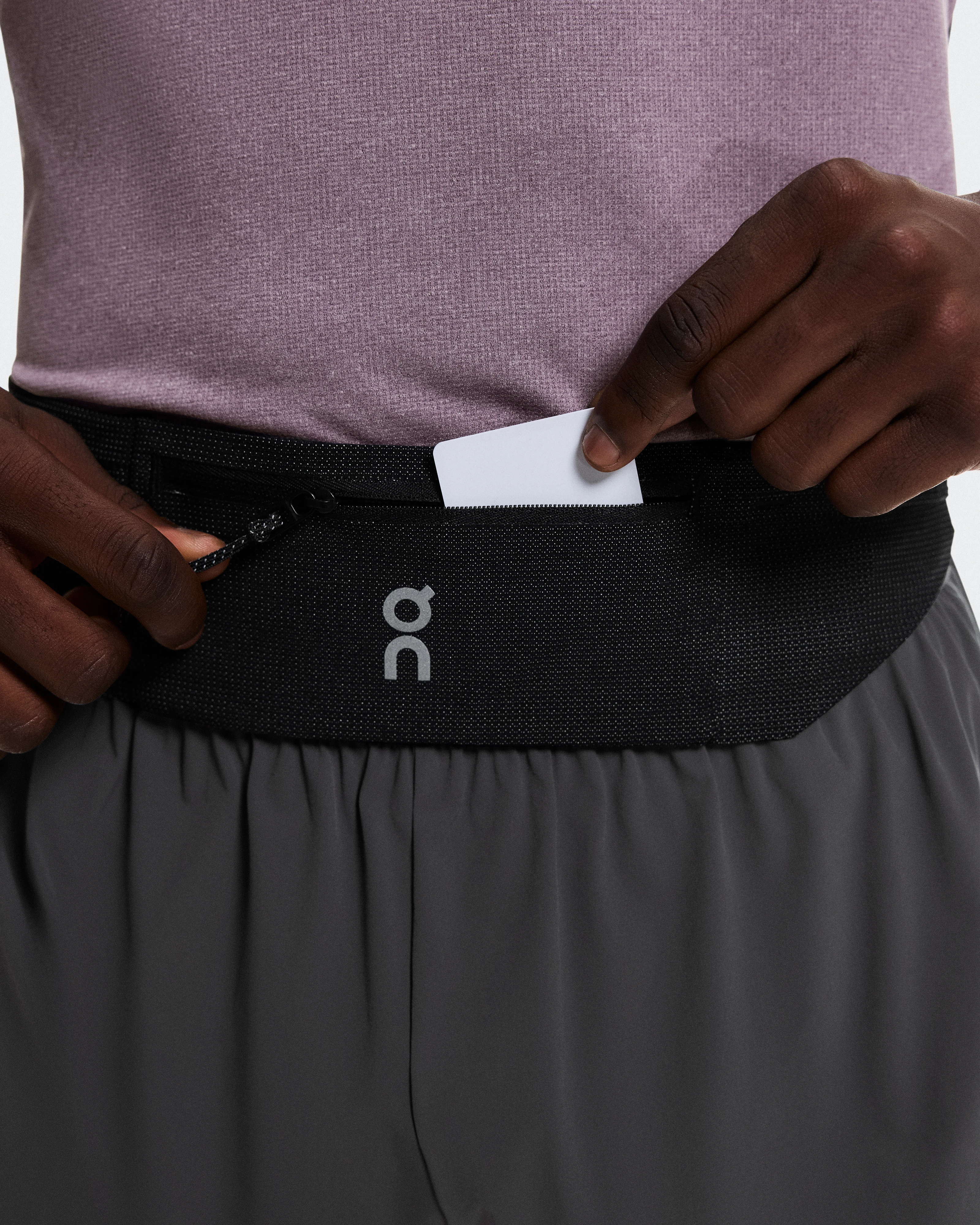 On Speed Belt Black Unisexe Ceintures
