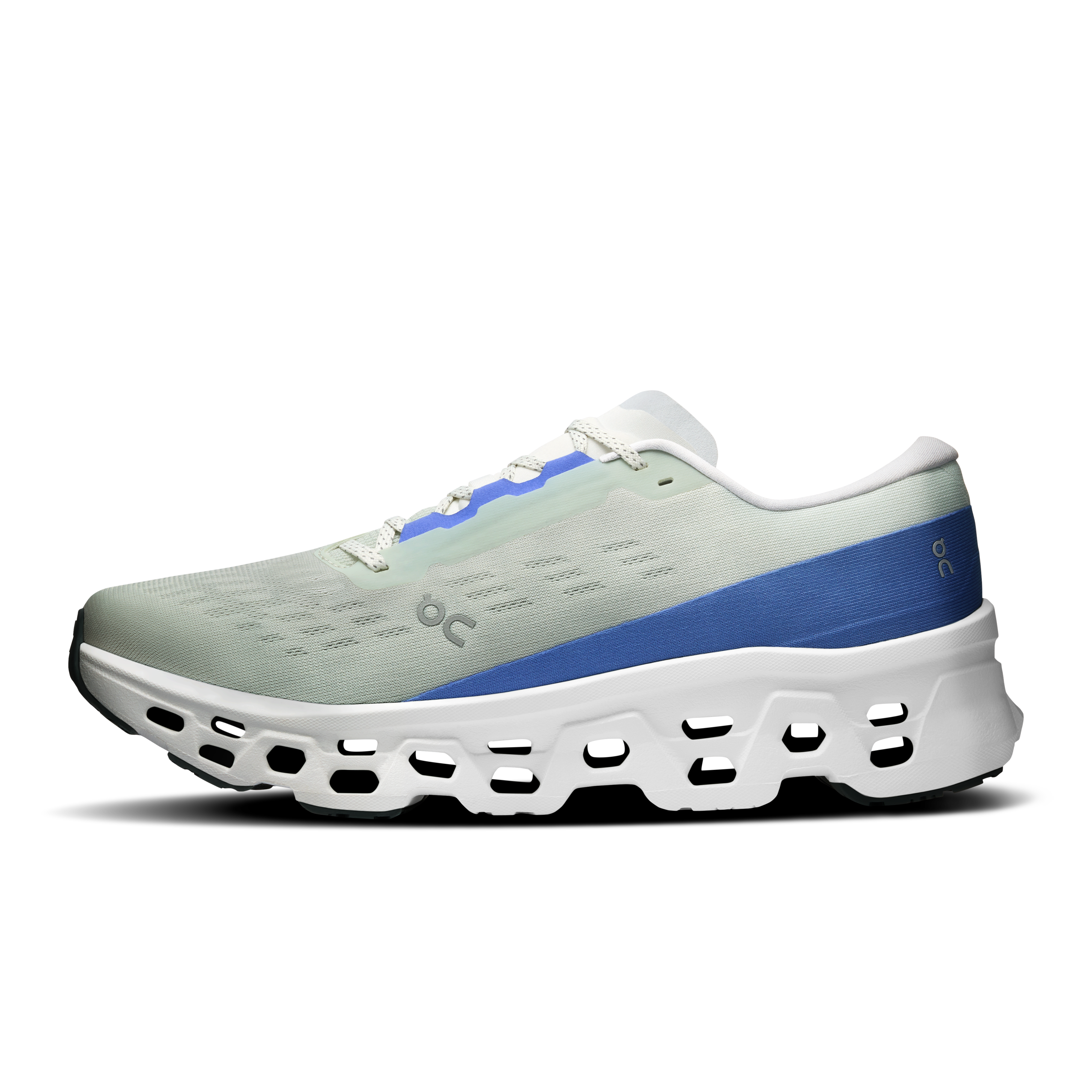 On Cloudmonster 3 Iceberg & Ivory Homme Running sur route Chaussures