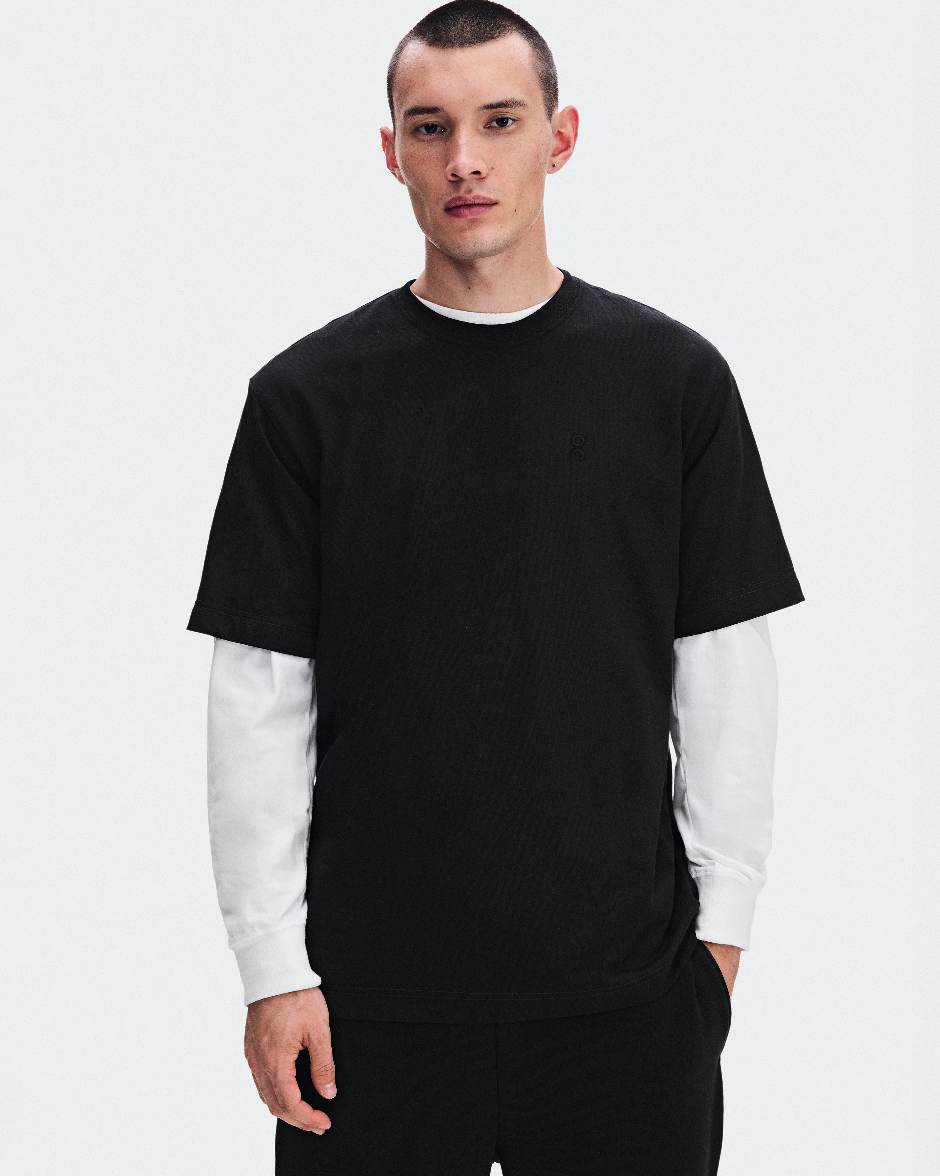 On Club Collective-T Runner Black Homme Hauts et t-shirts