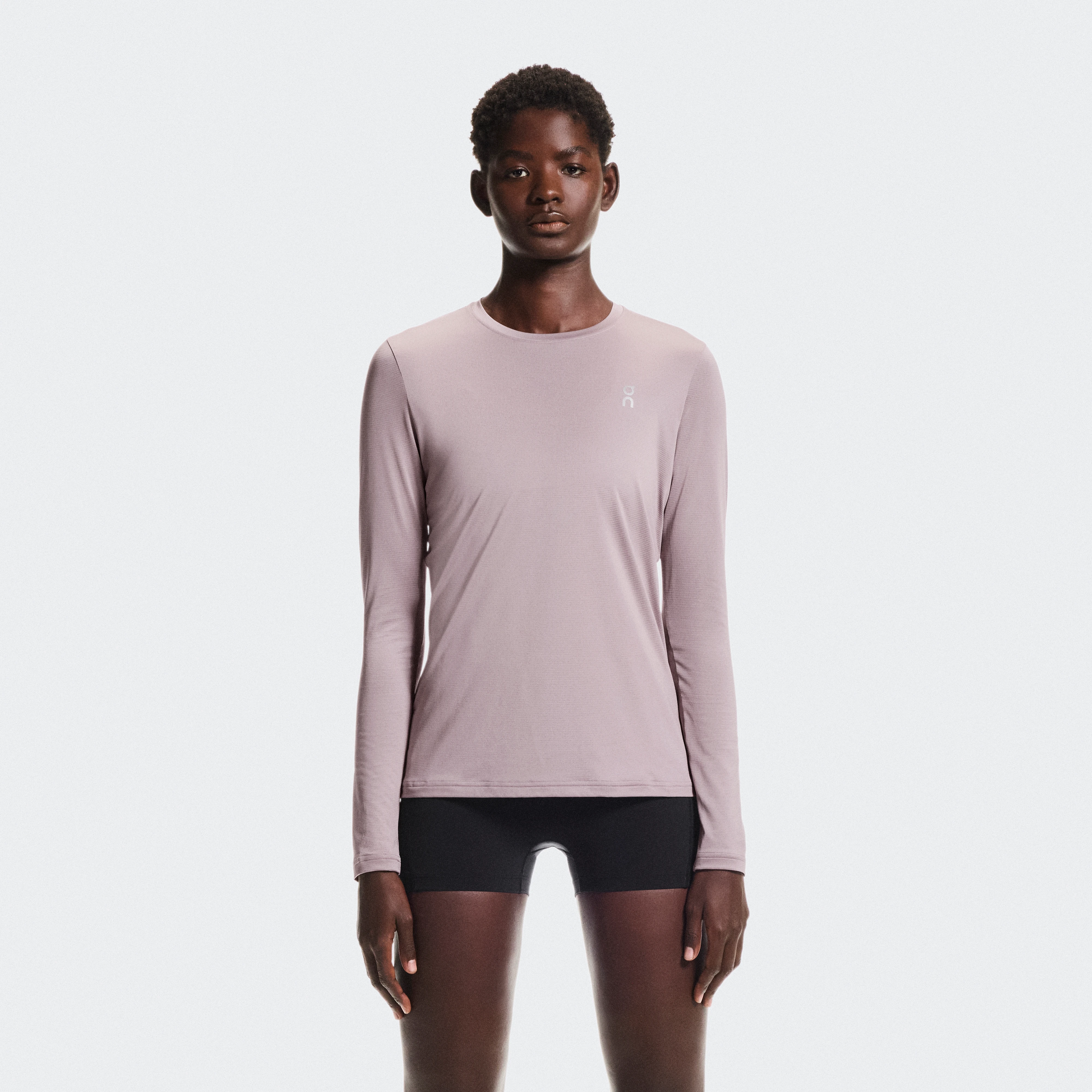 On Core Long-T Heron Femme – Running par temps froid, basique, récupération Hauts et t-shirts