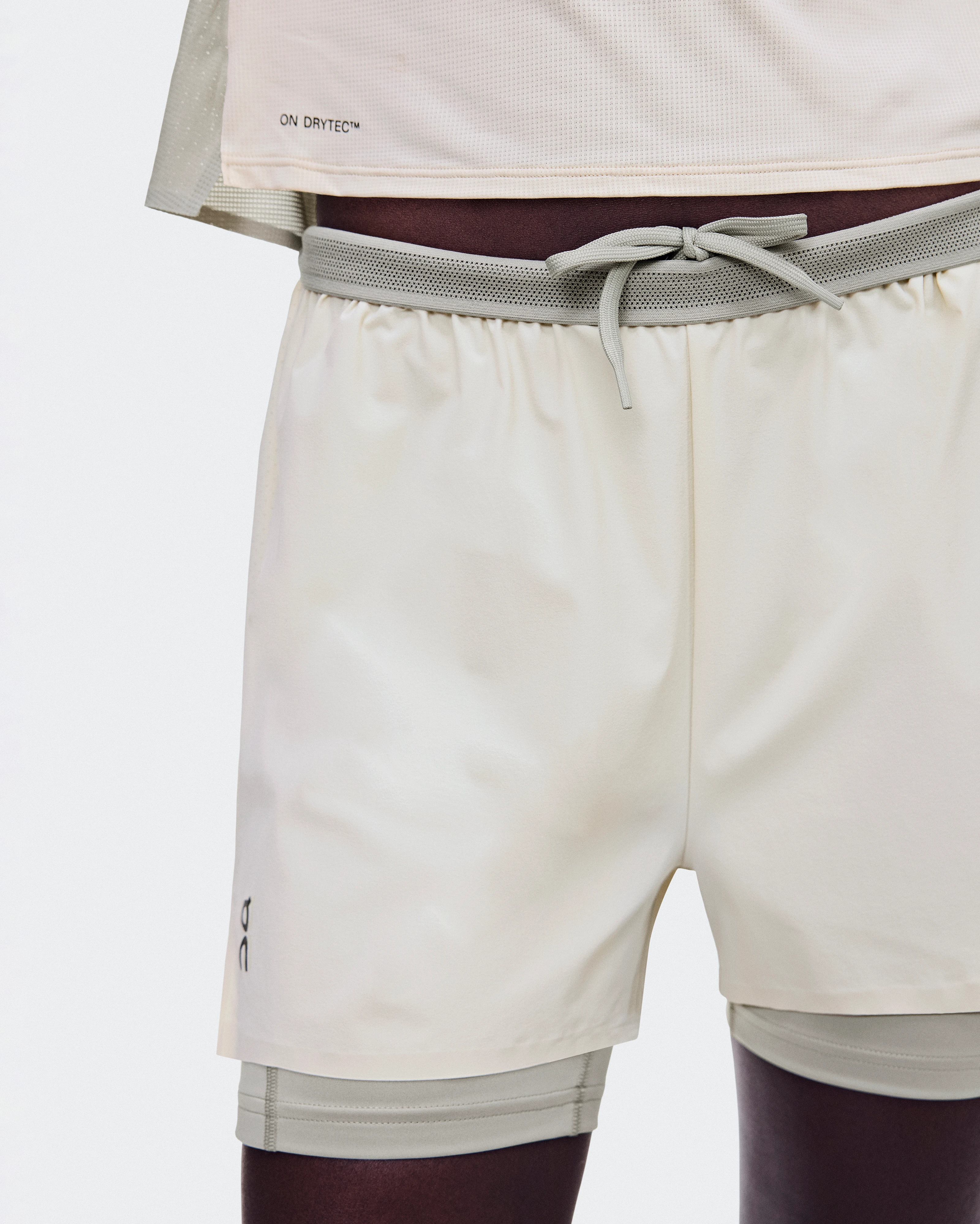 On 3" Performance 2/1 Shorts Hare & Brume Femme Shorts
