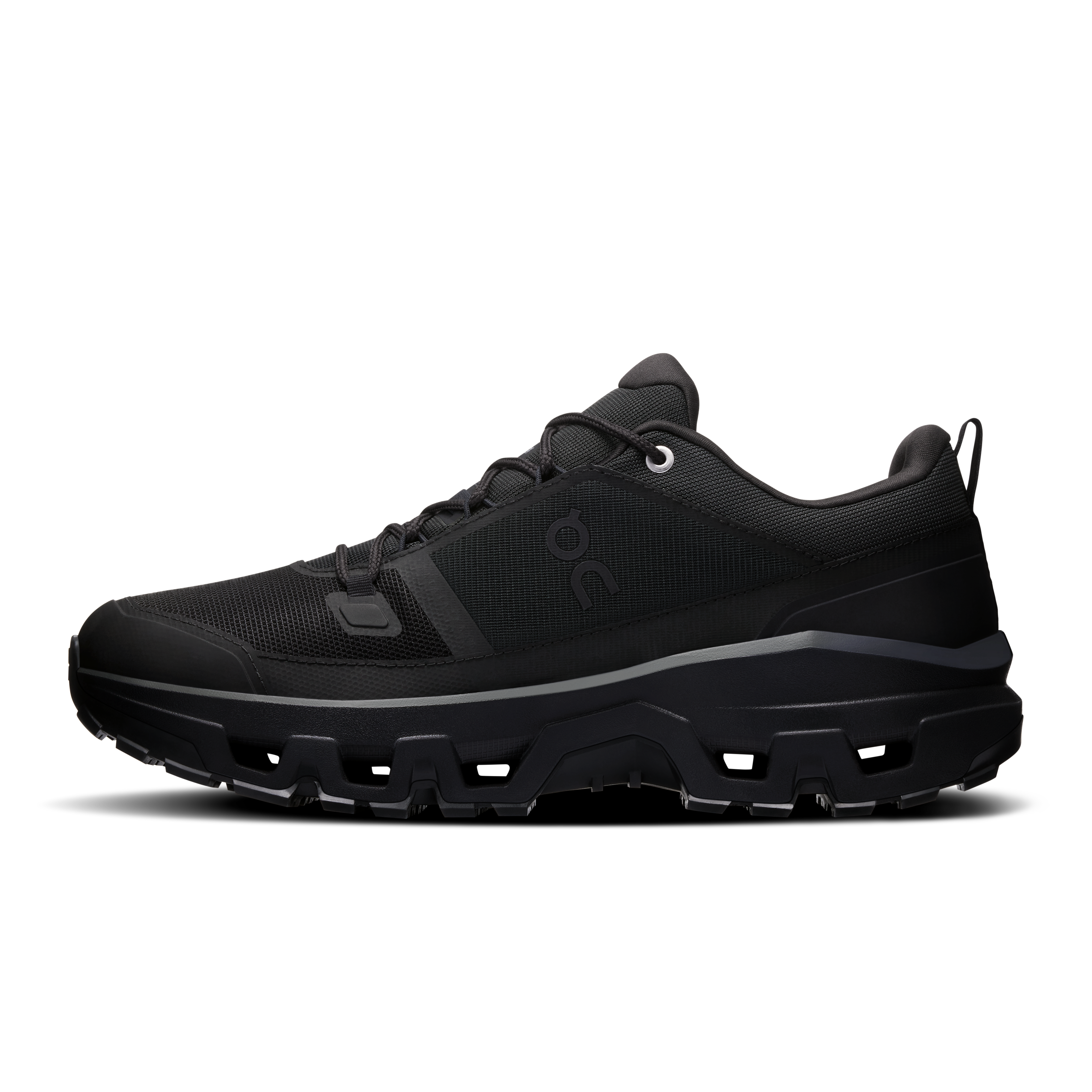 On Cloudrock Low Waterproof Black & Black Homme Randonnée Chaussures