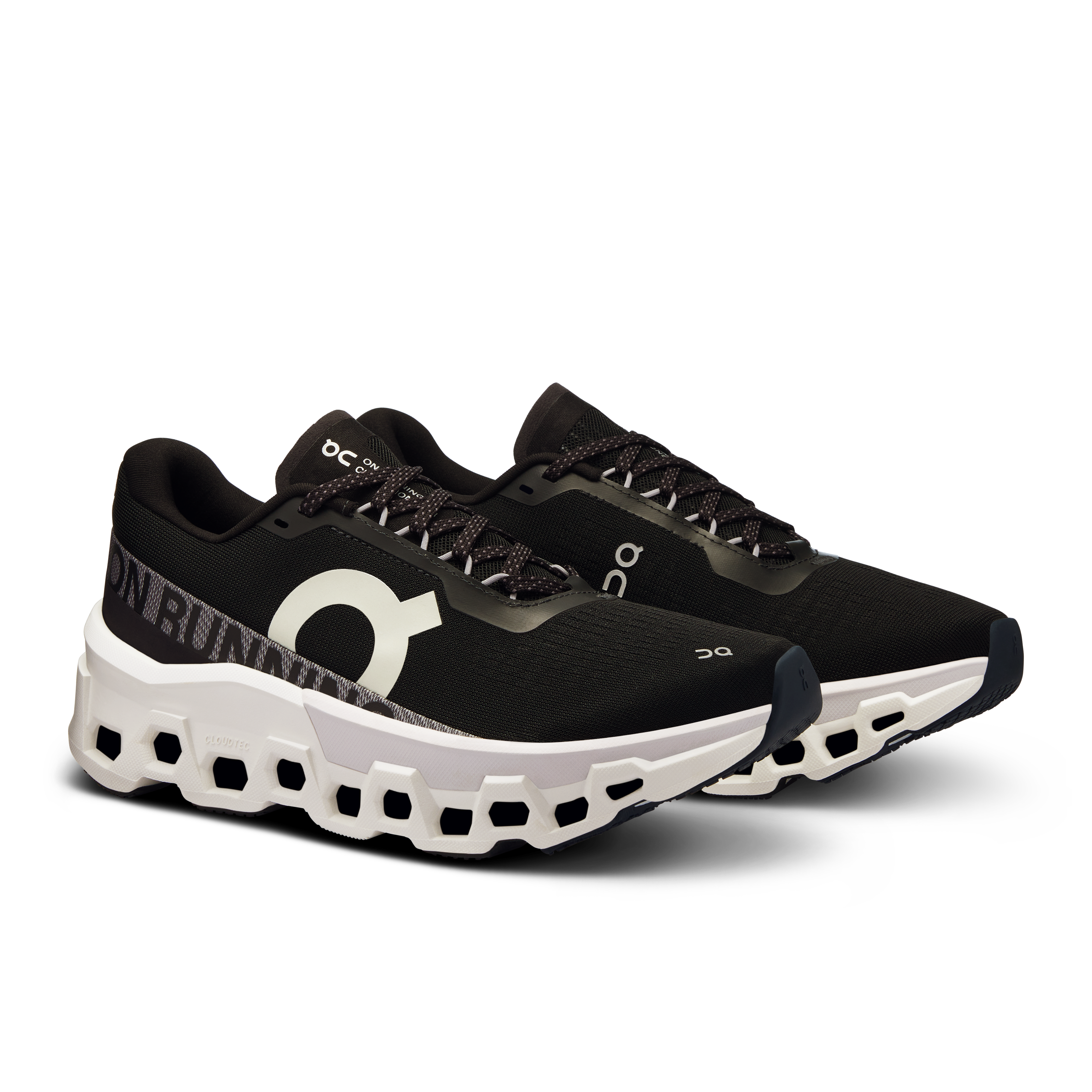 On Cloudmonster 2 Black & Frost Femme Running sur route Chaussures