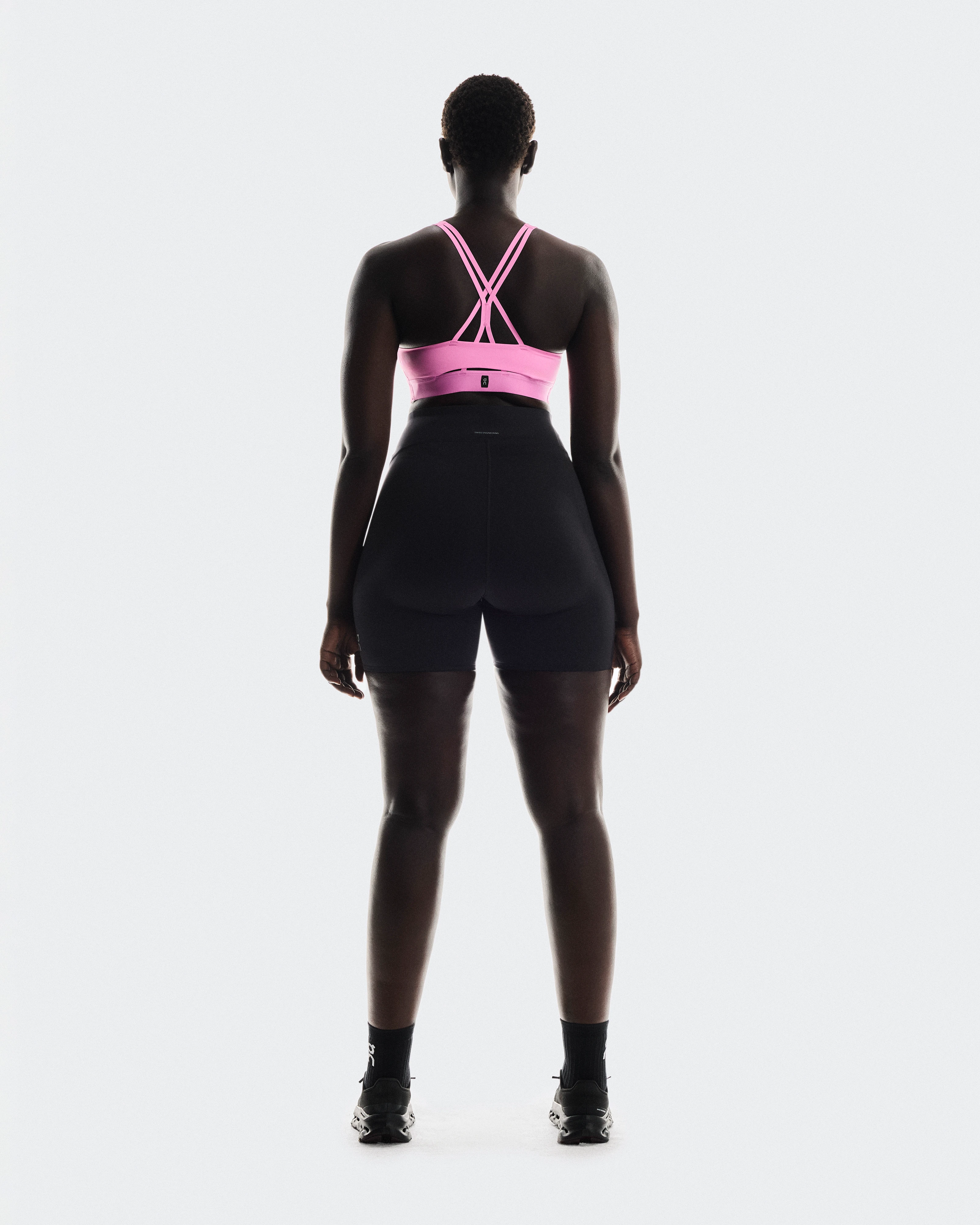 On Train Tights Short Black Femme Leggings