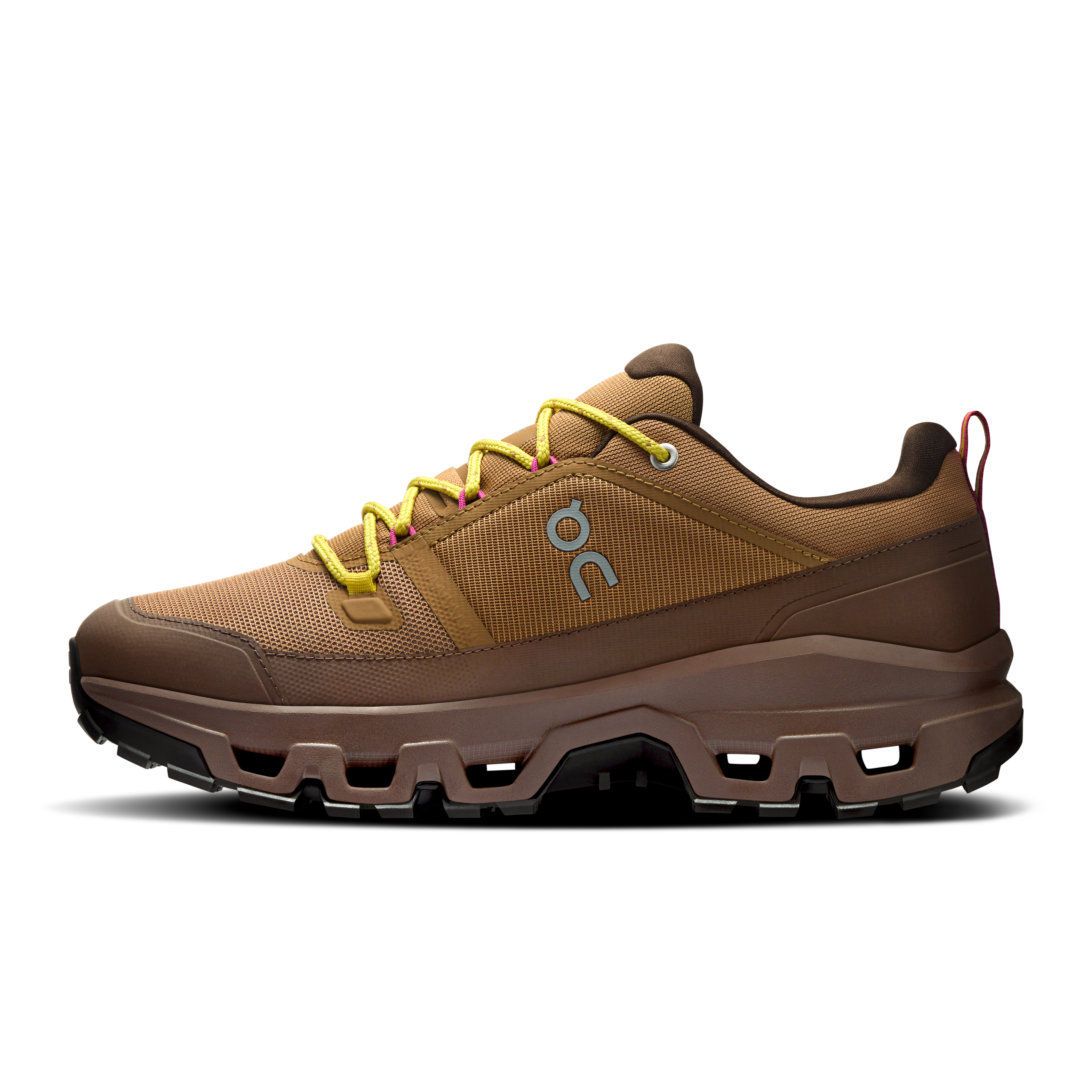 On Cloudrock Low Waterproof SHF Sphinx & Chestnut Femme Randonnée Chaussures