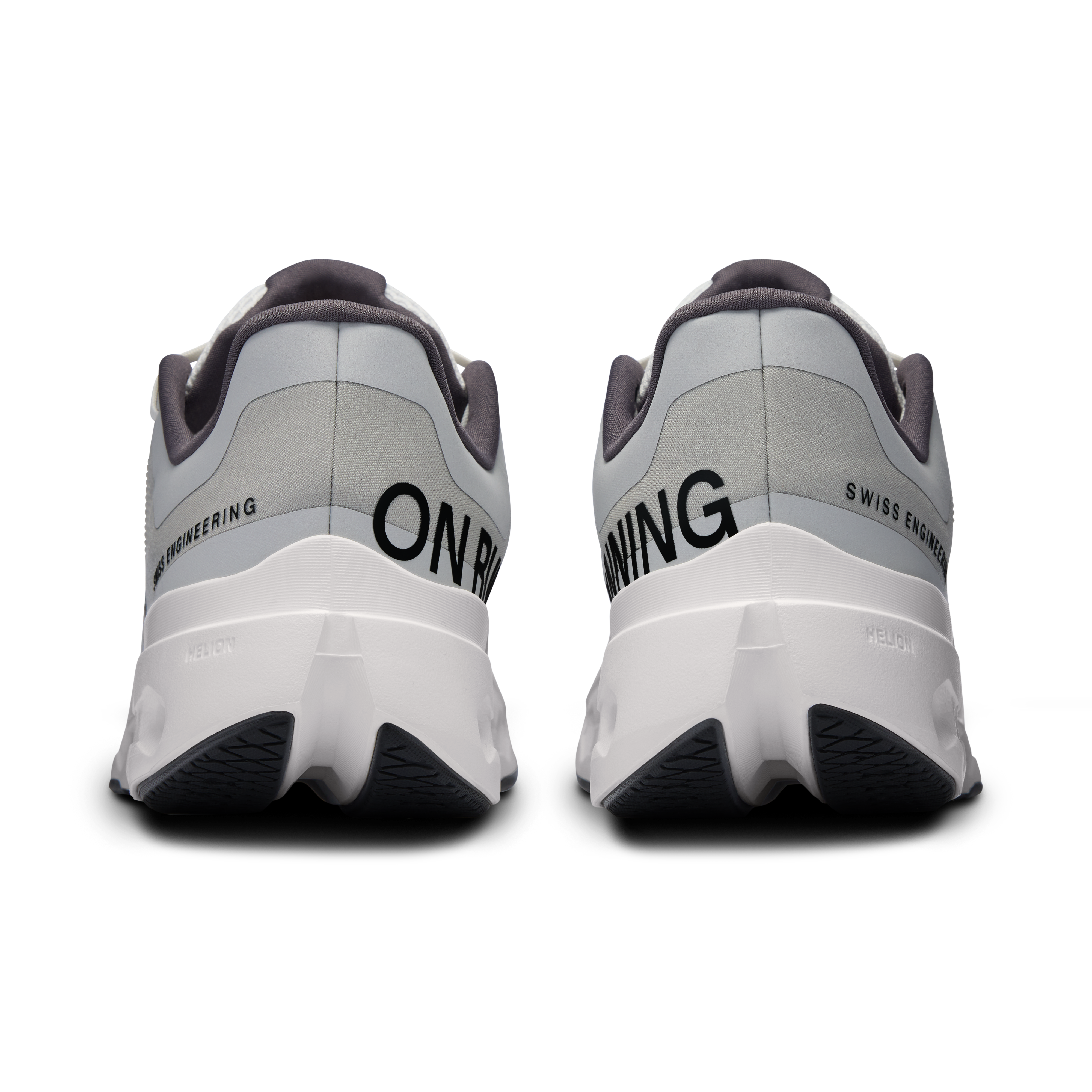 On Cloudsurfer Next Wide Glacier & White Femme Running sur route Chaussures