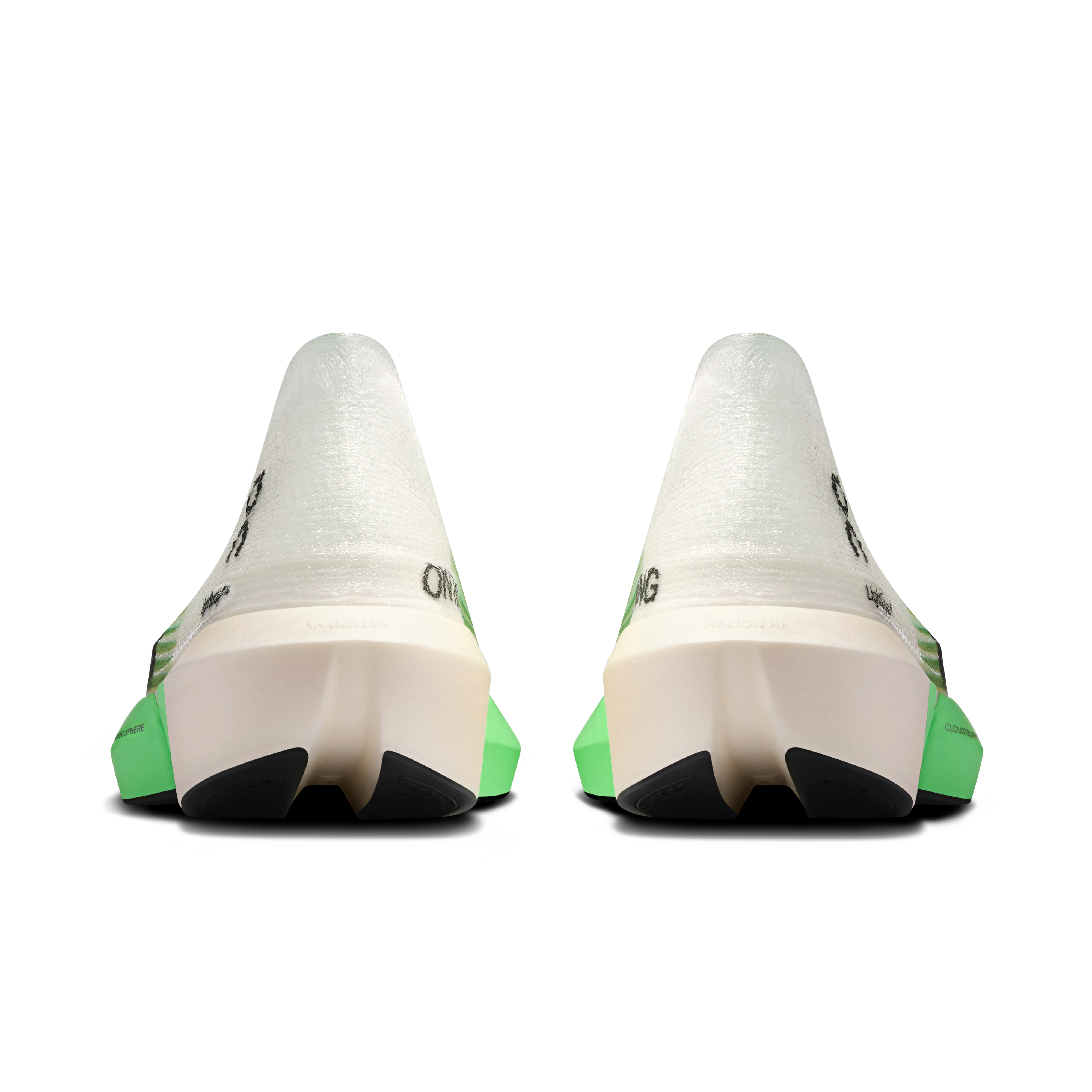 On LightSpray Cloudboom Strike 2 White & Verdite Unisexe – Marathons, vitesse Chaussures
