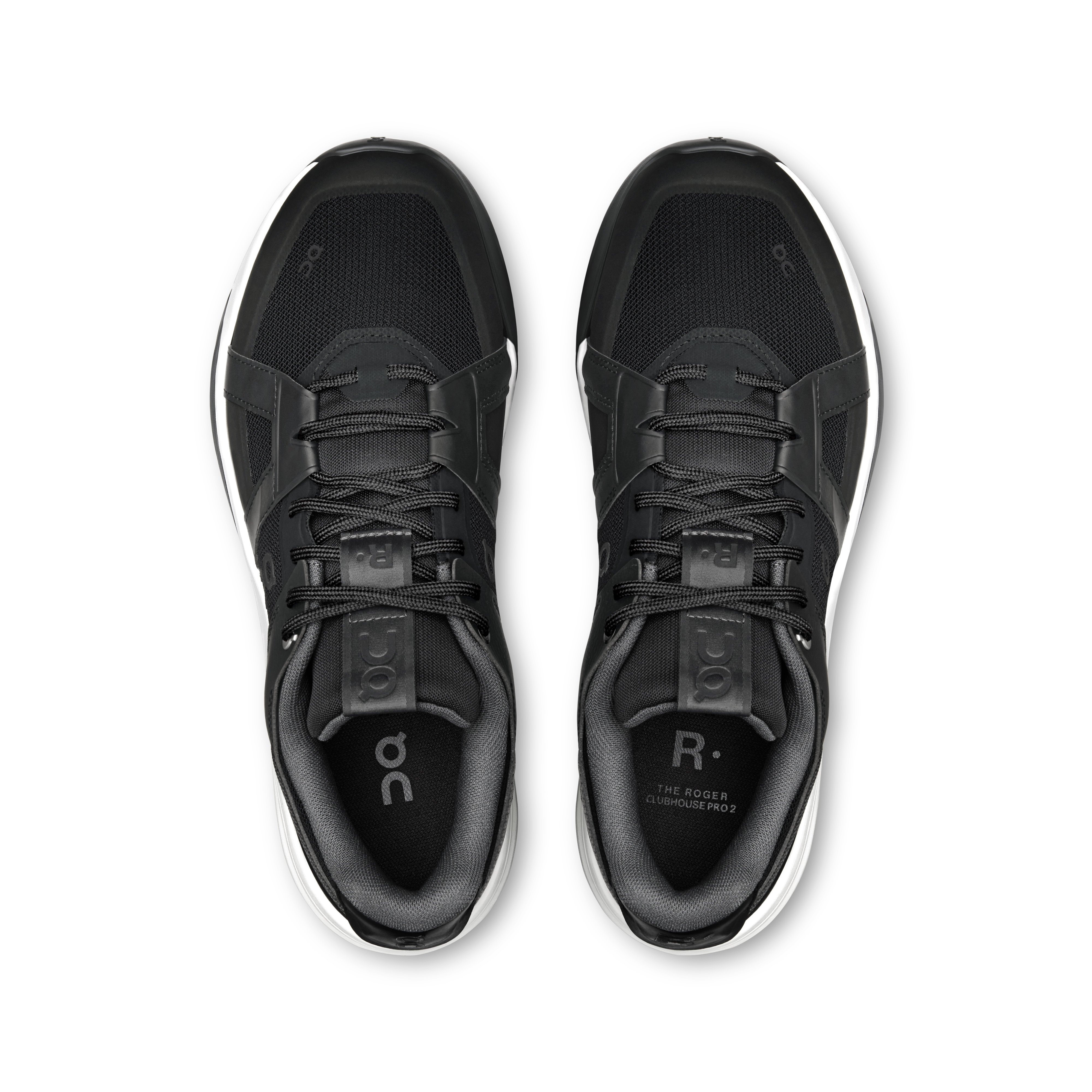 On THE ROGER Clubhouse Pro 2 Black & Eclipse Homme Tennis Chaussures