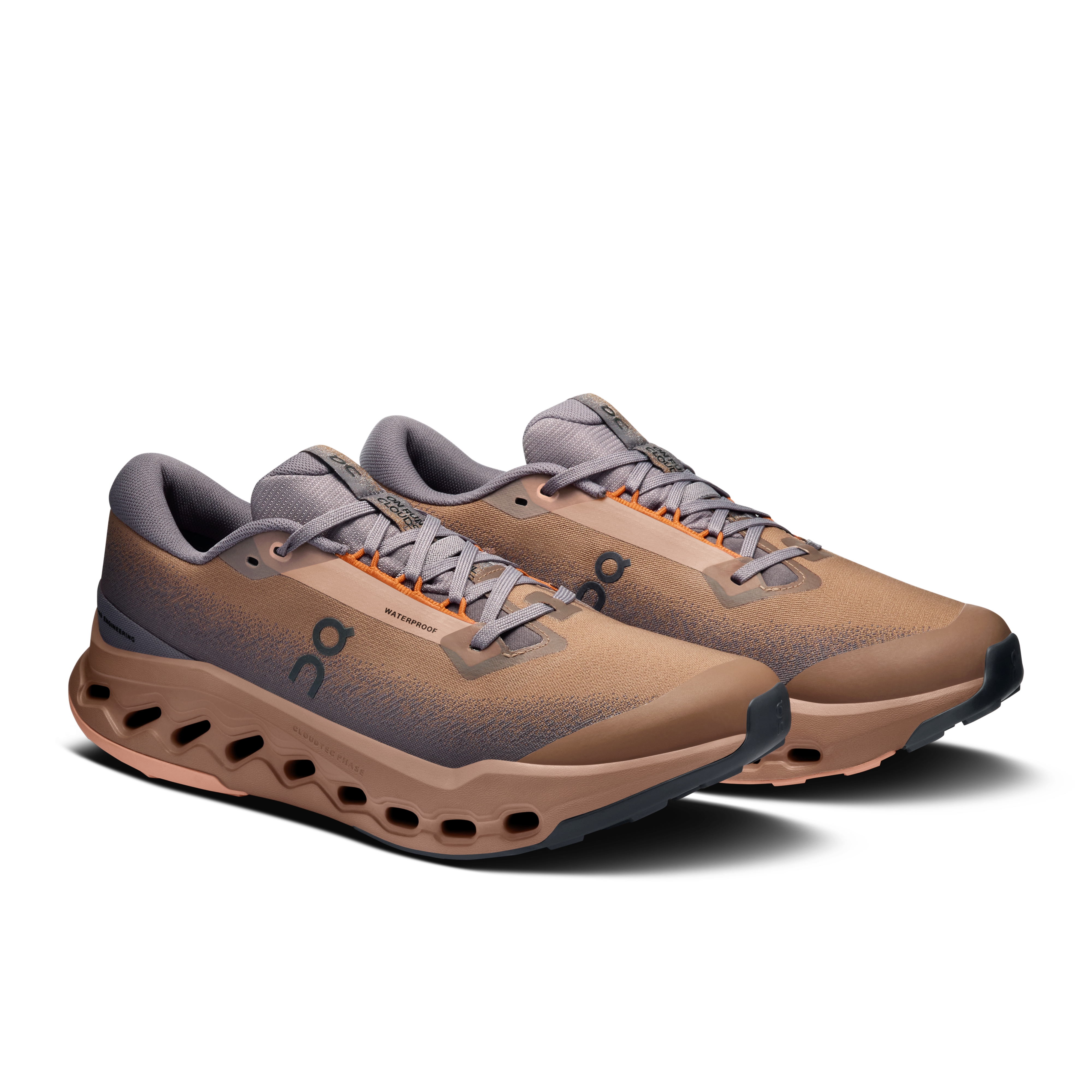 On Cloudsurfer Trail 2 Waterproof Portobello & Pebble Homme Running de trail Chaussures