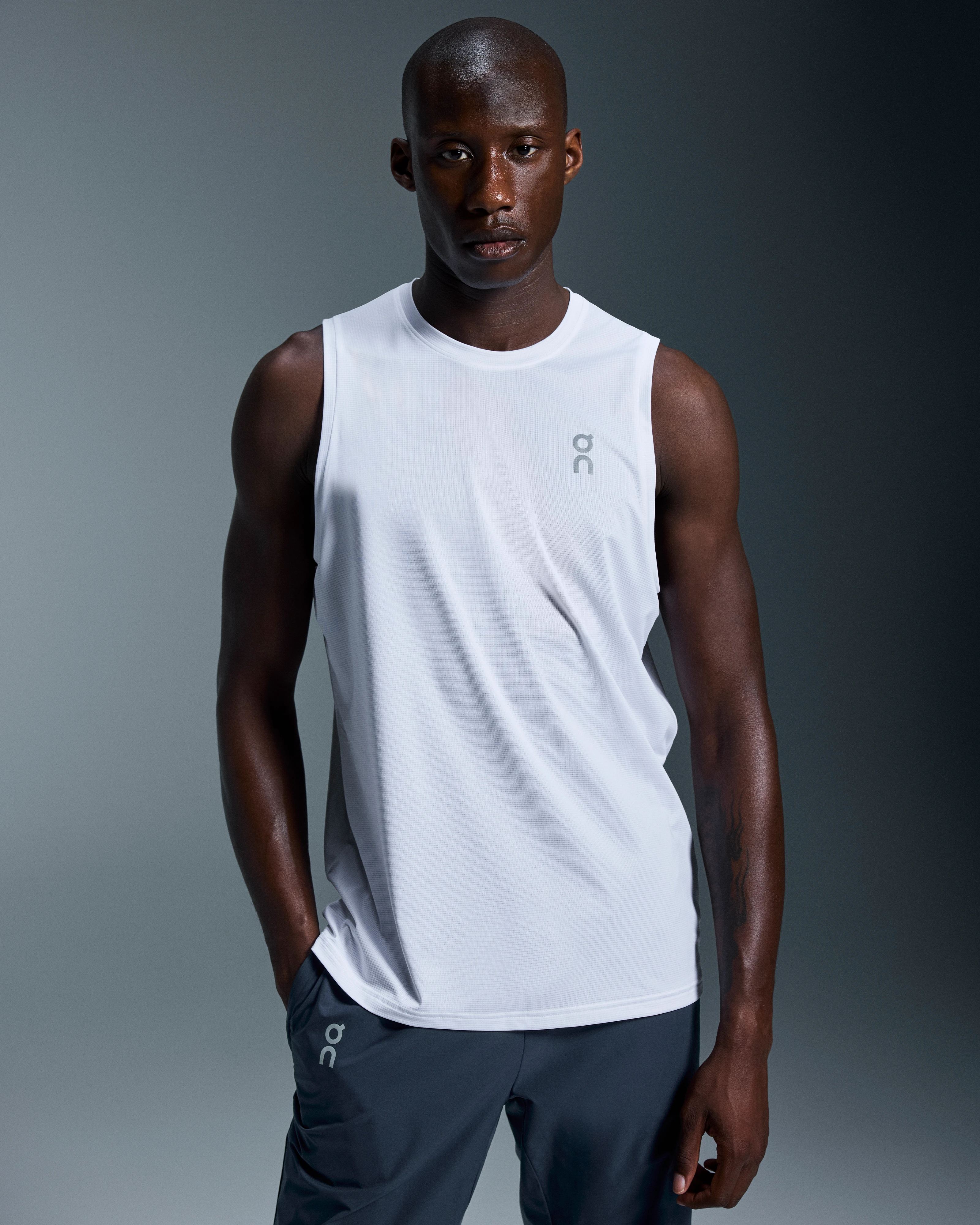 On Core Tank White Homme Hauts et t-shirts