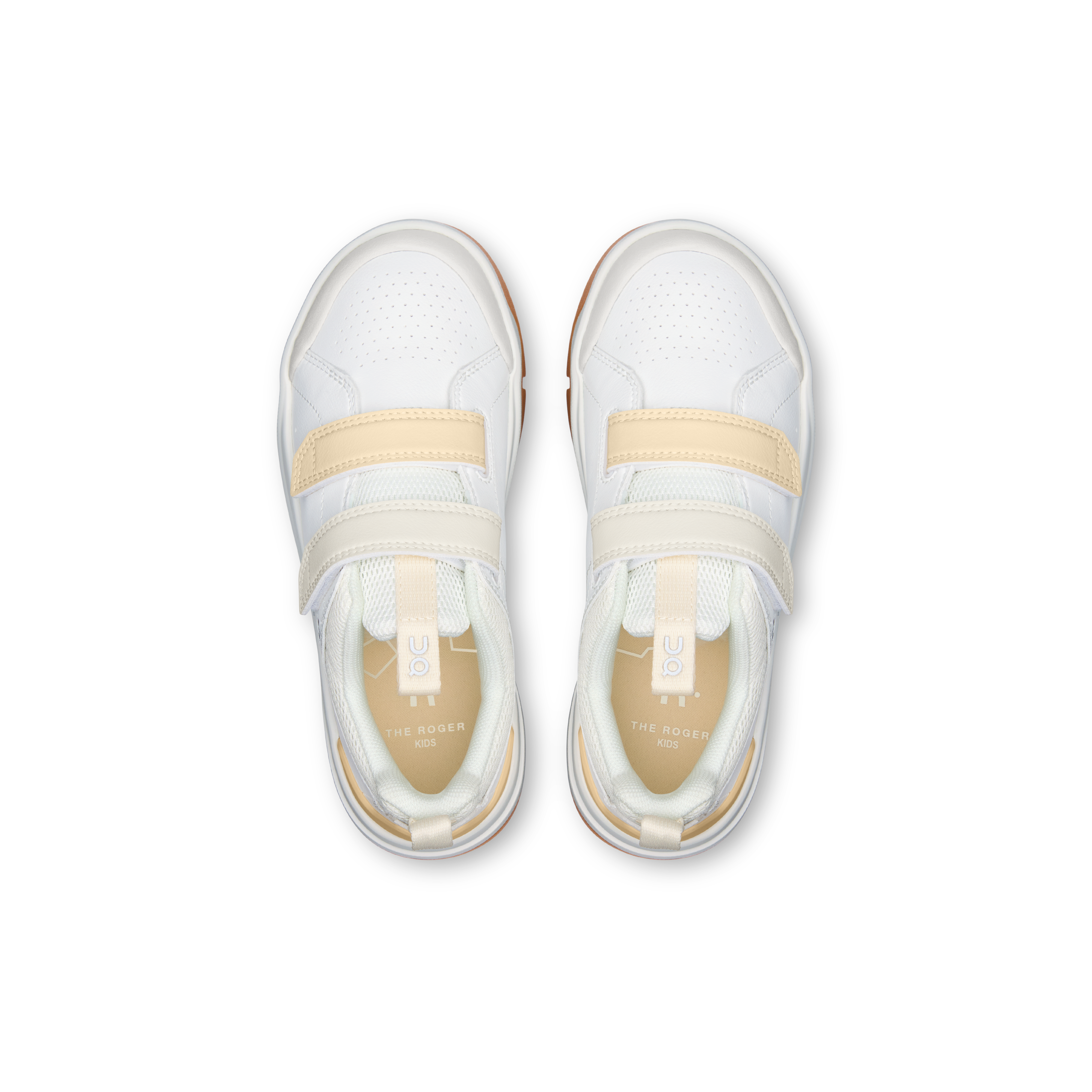 On THE ROGER Kids White & Blonde Enfant Active Life Chaussures