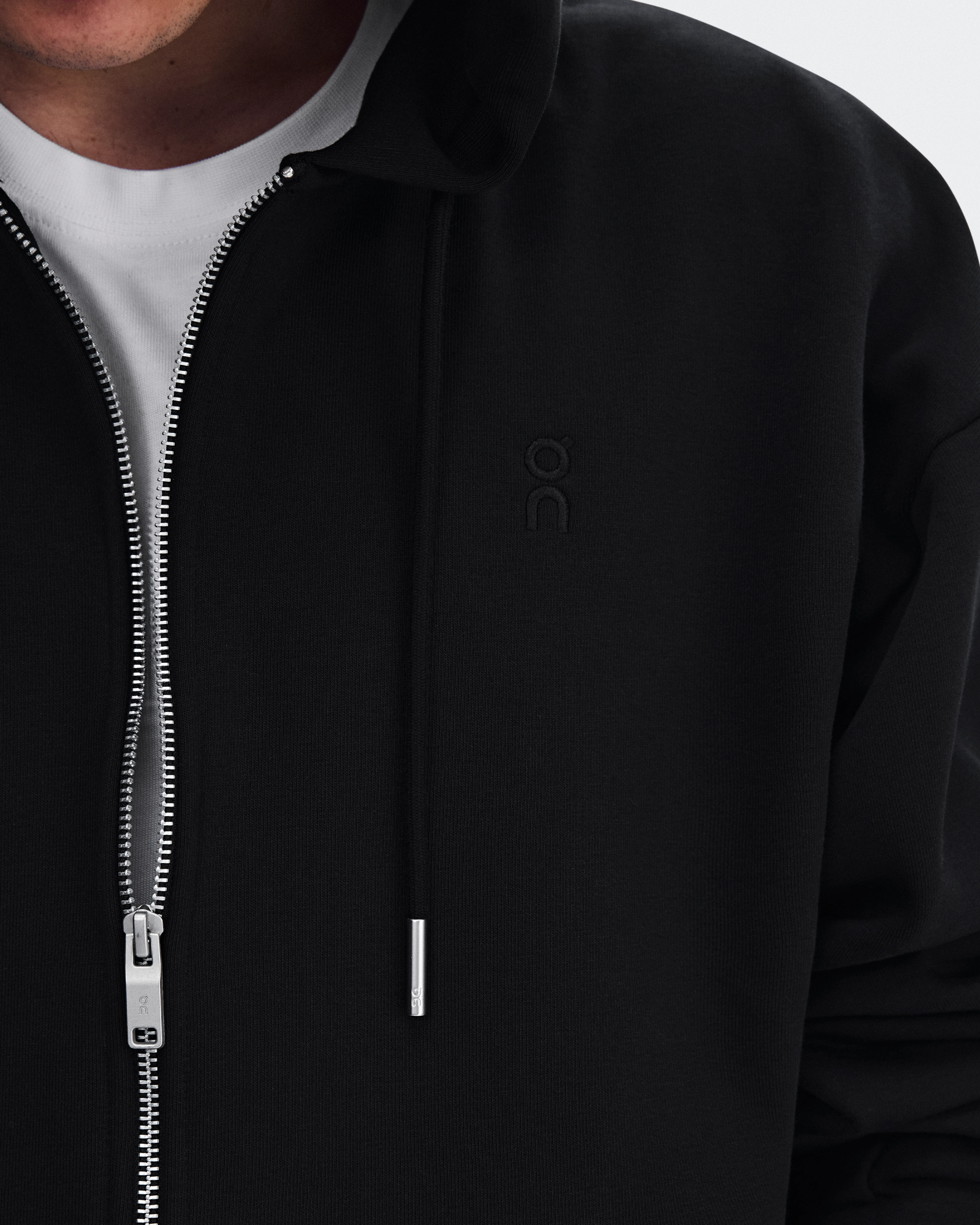On Club Collective Full Zip Runner Black Homme Sweats à capuche et sweats
