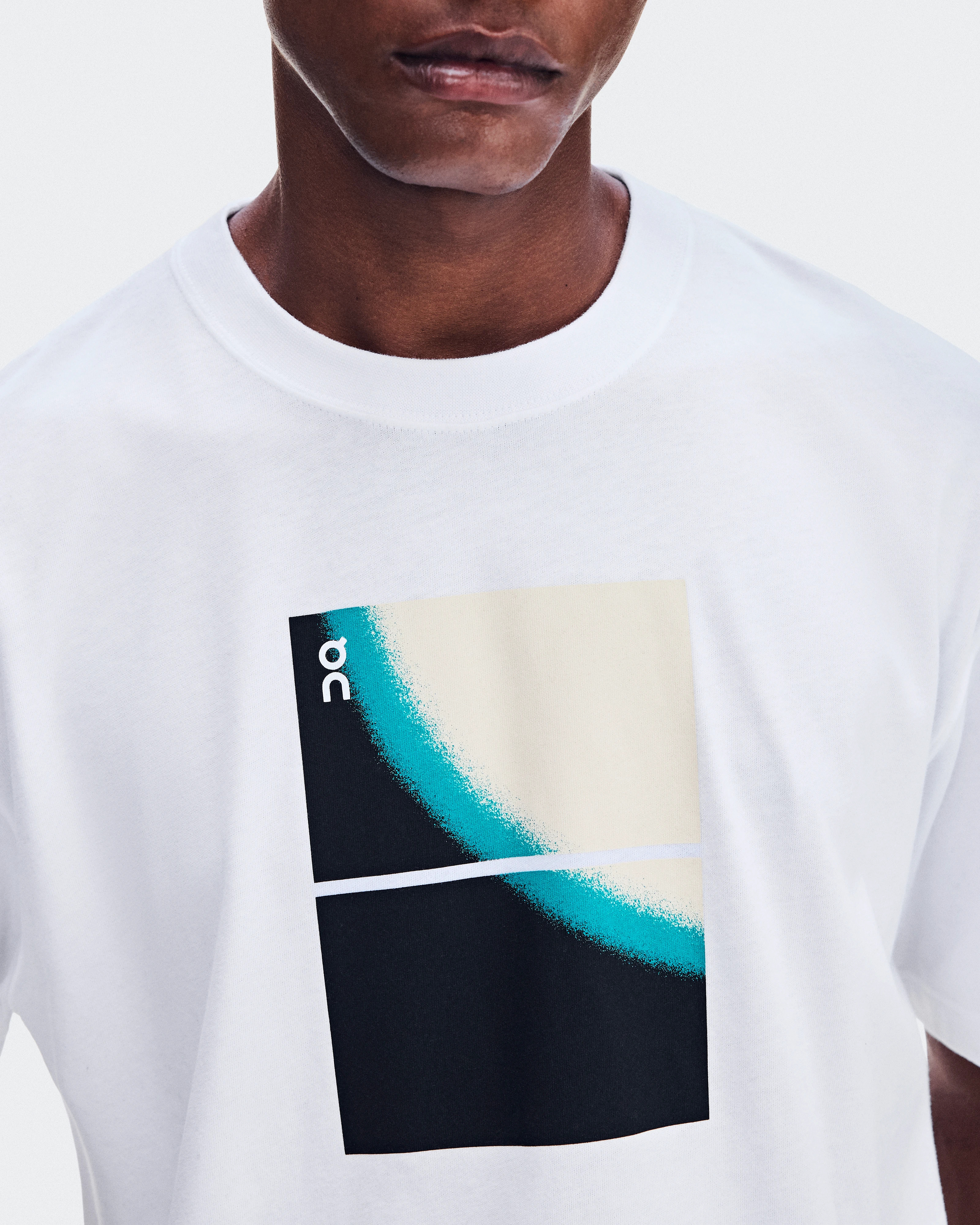 On Club-T Swing White Homme Hauts et t-shirts